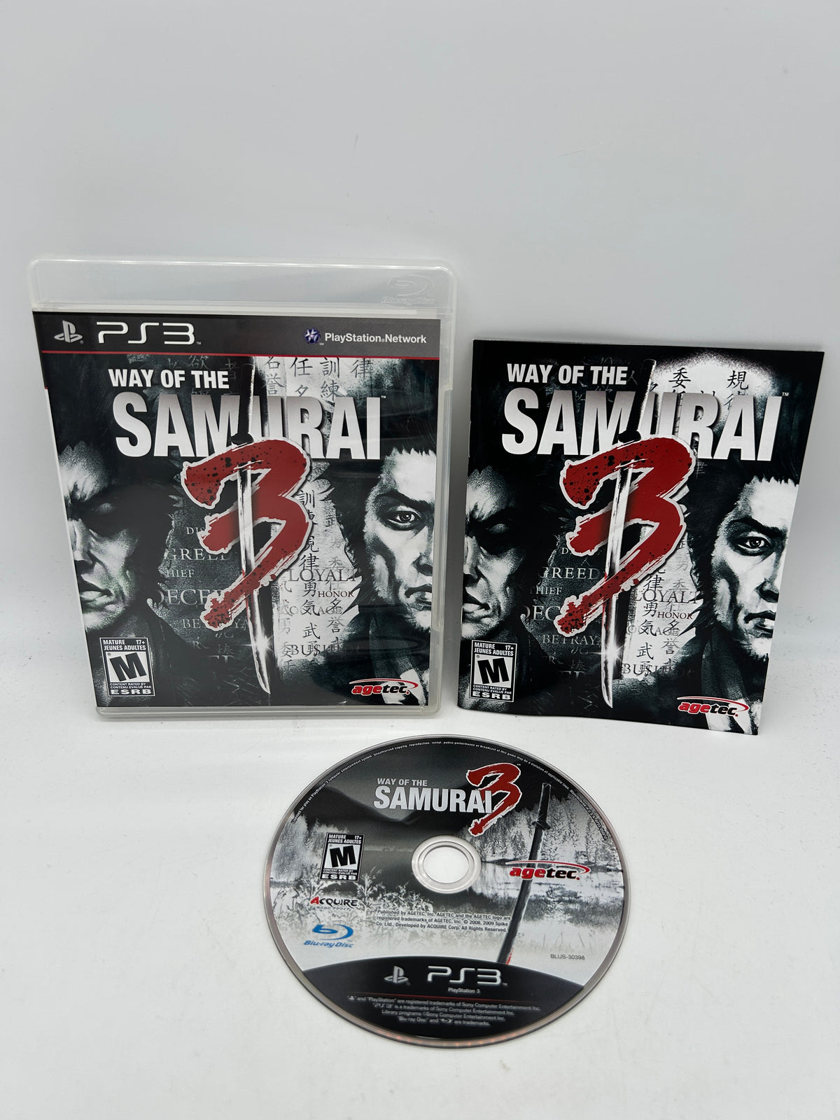 PiXEL-RETRO.COM : SONY PLAYSTATION 3 (PS3) COMPLET CIB BOX MANUAL GAME NTSC WAY OF THE SAMURAI 3
