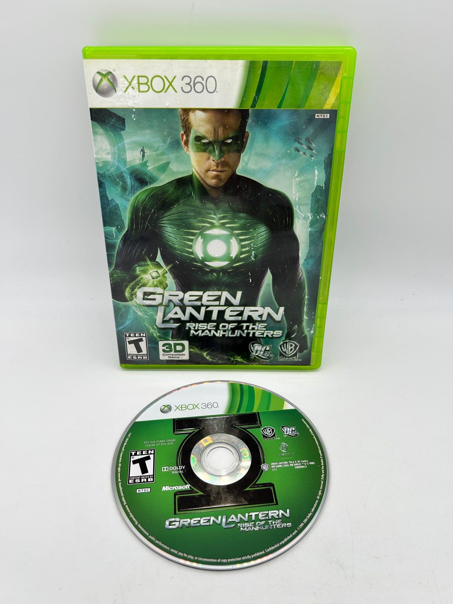 PiXEL-RETRO.COM : MICROSOFT XBOX 360 COMPLETE CIB BOX MANUAL GAME NTSC GREEN LANTERN RISE OF THE MANHUNTERS