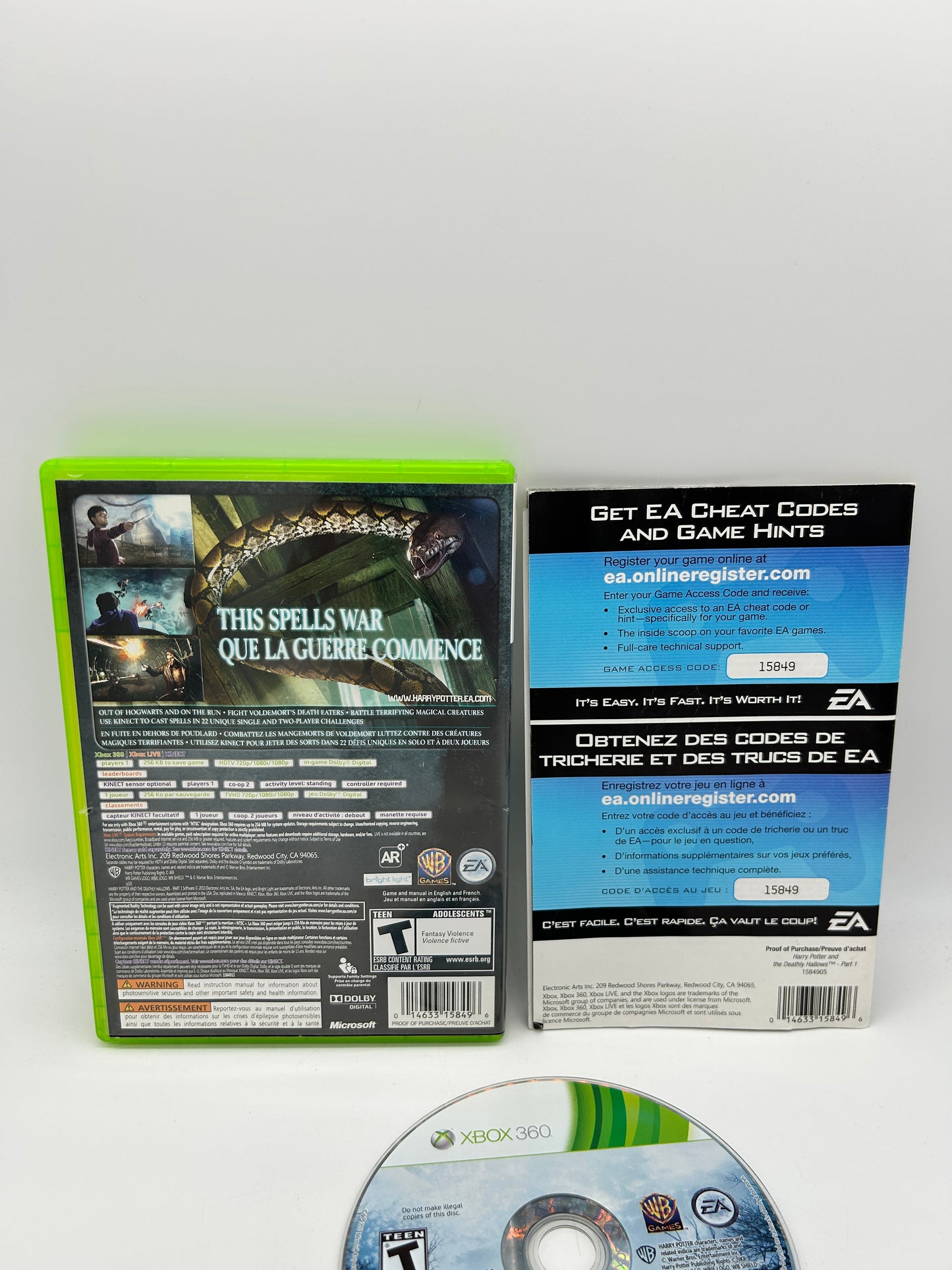 MICROSOFT XBOX 360 | HARRY POTTER AND THE DEATHLY HALLOWS PART 1