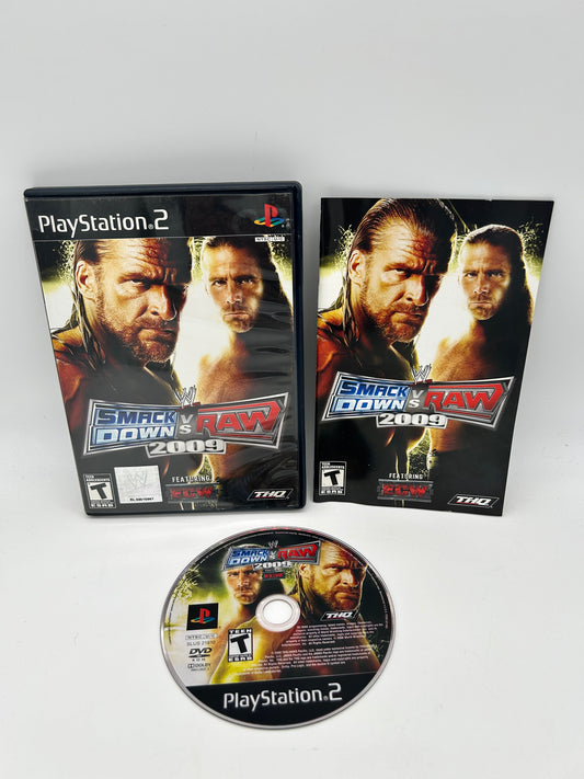 PiXEL-RETRO.COM : SONY PLAYSTATION 2 (PS2) COMPLET CIB BOX MANUAL GAME NTSC SMACKDOWN VS RAW 2009