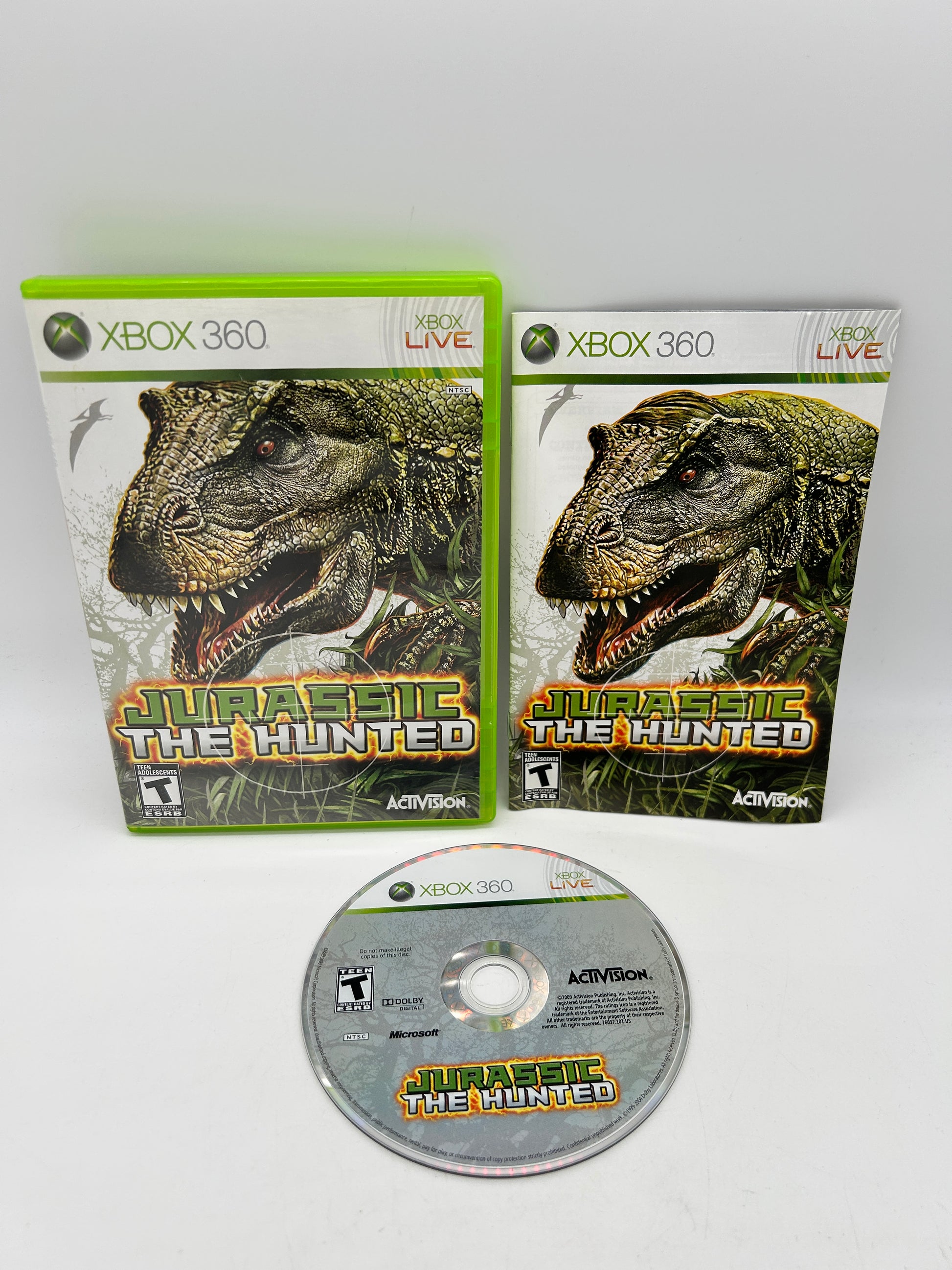 PiXEL-RETRO.COM : MICROSOFT XBOX 360 COMPLETE CIB BOX MANUAL GAME NTSC JURASSIC THE HUNTED