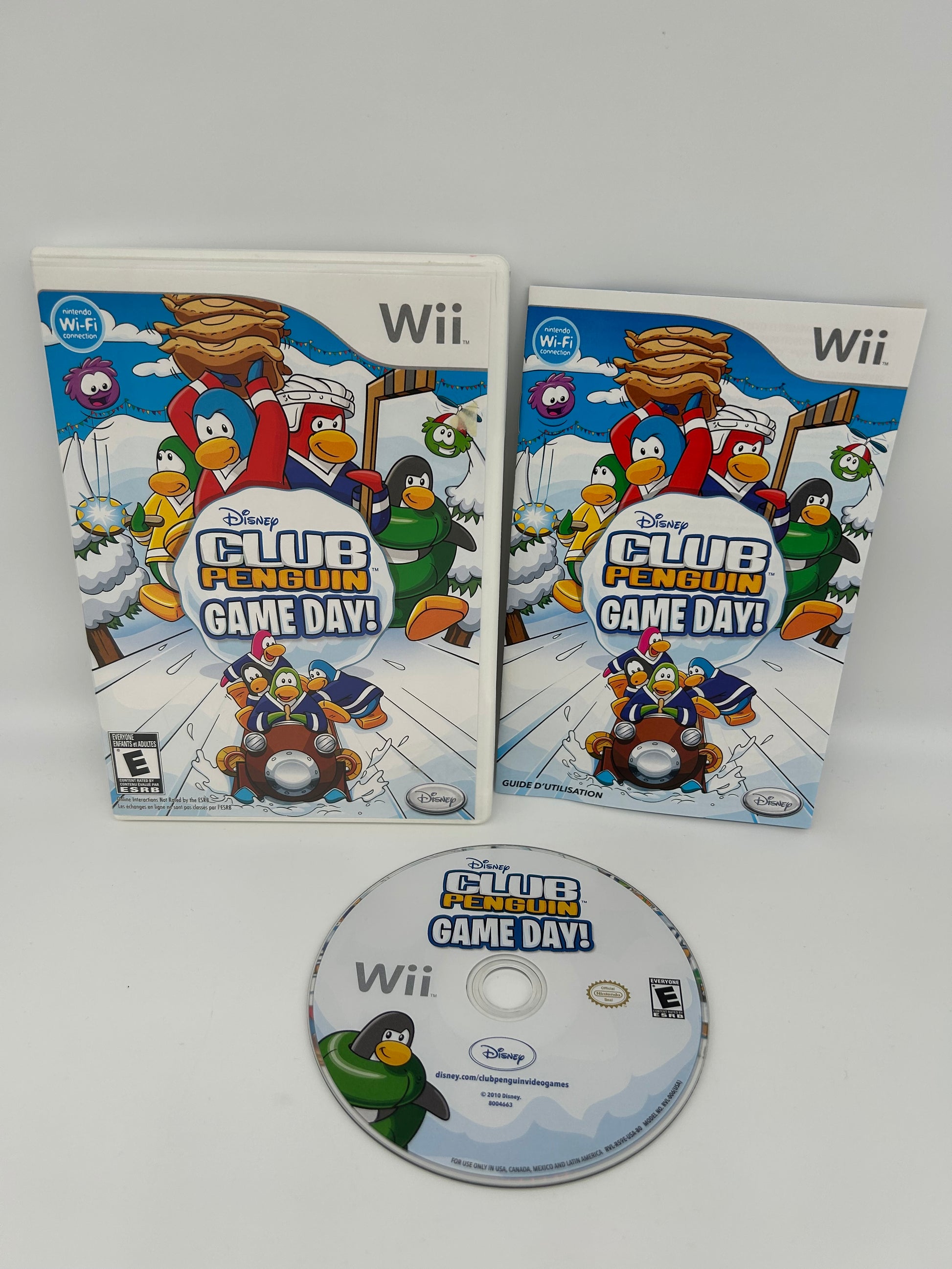 PiXEL-RETRO.COM : NINTENDO WII COMPLET CIB BOX MANUAL GAME NTSC CLUB PENGUIN GAME DAY!