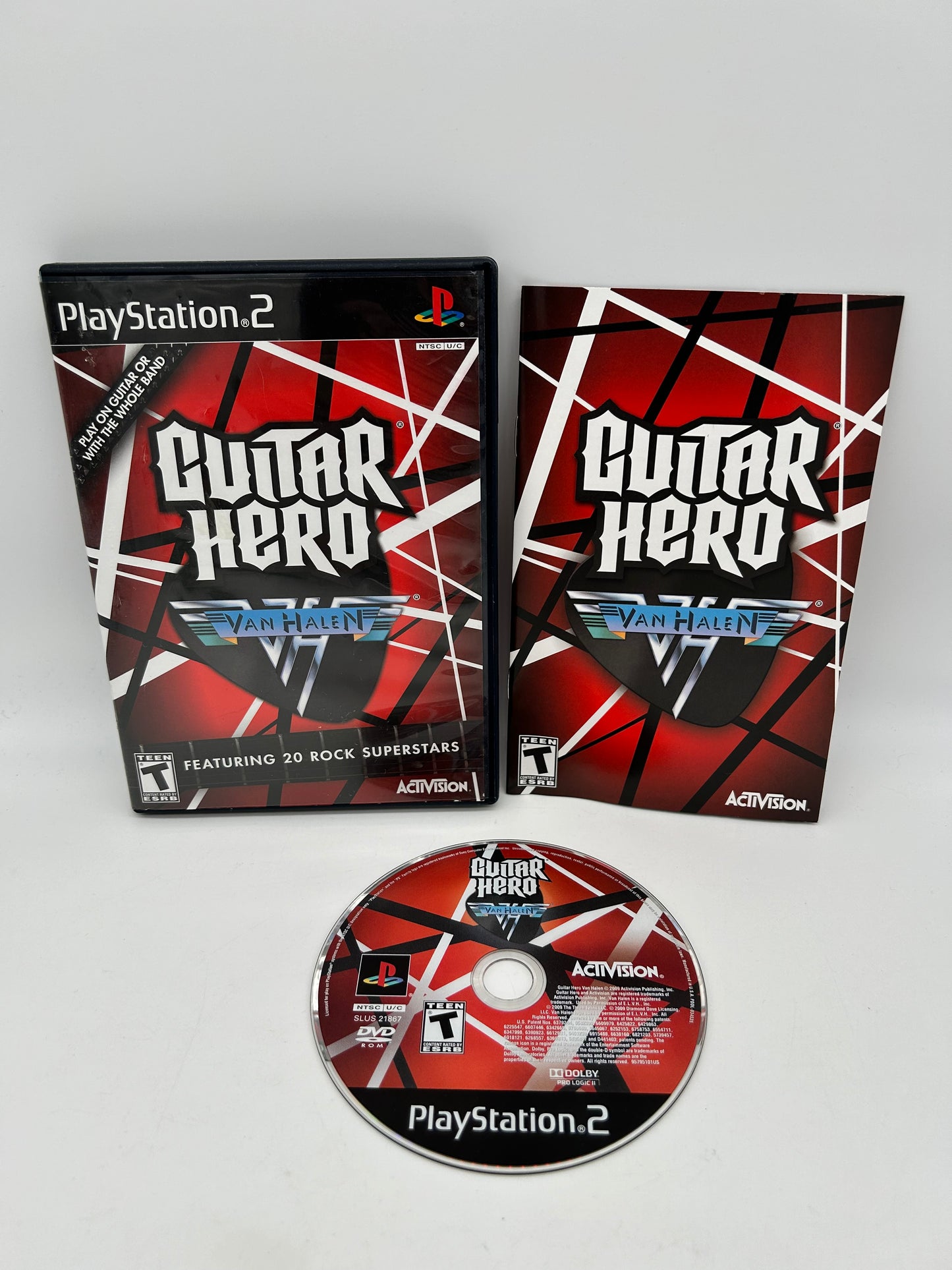 PiXEL-RETRO.COM : SONY PLAYSTATION 2 (PS2) COMPLET CIB BOX MANUAL GAME NTSC GUITAR HERO VAN HALEN