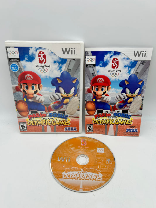 PiXEL-RETRO.COM : NINTENDO WII COMPLET CIB BOX MANUAL GAME NTSC MARIO & SONIC AT THE OLYMPIC GAMES BEIJING 2002