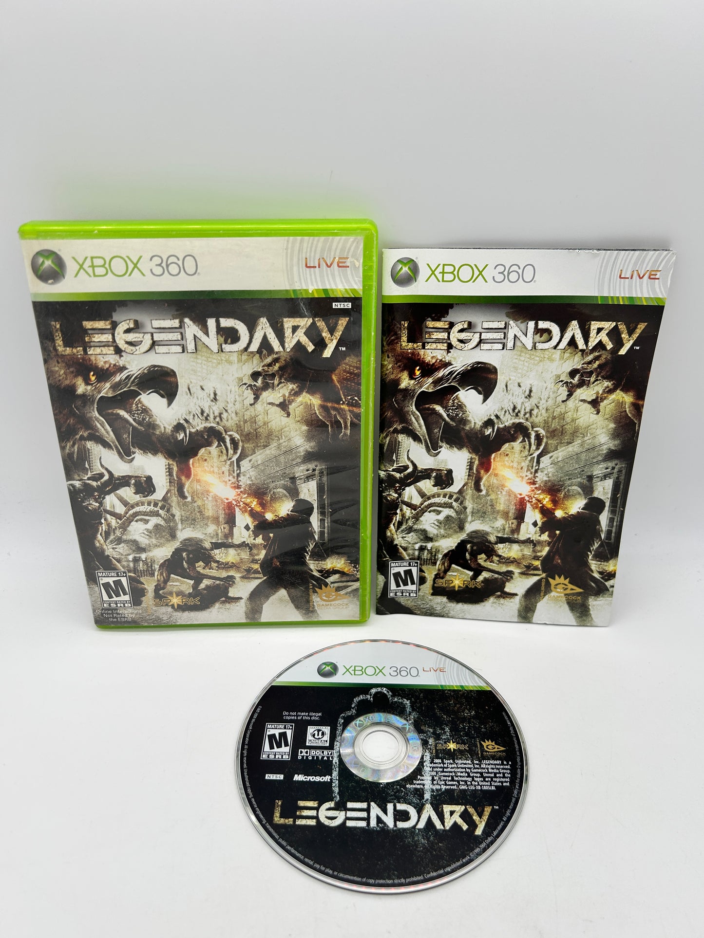 PiXEL-RETRO.COM : MICROSOFT XBOX 360 COMPLETE CIB BOX MANUAL GAME NTSC LEGENDARY