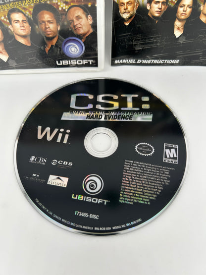 NiNTENDO Wii | CSi CRiME SCENE iNVESTiGATiON HARD EViDENCE