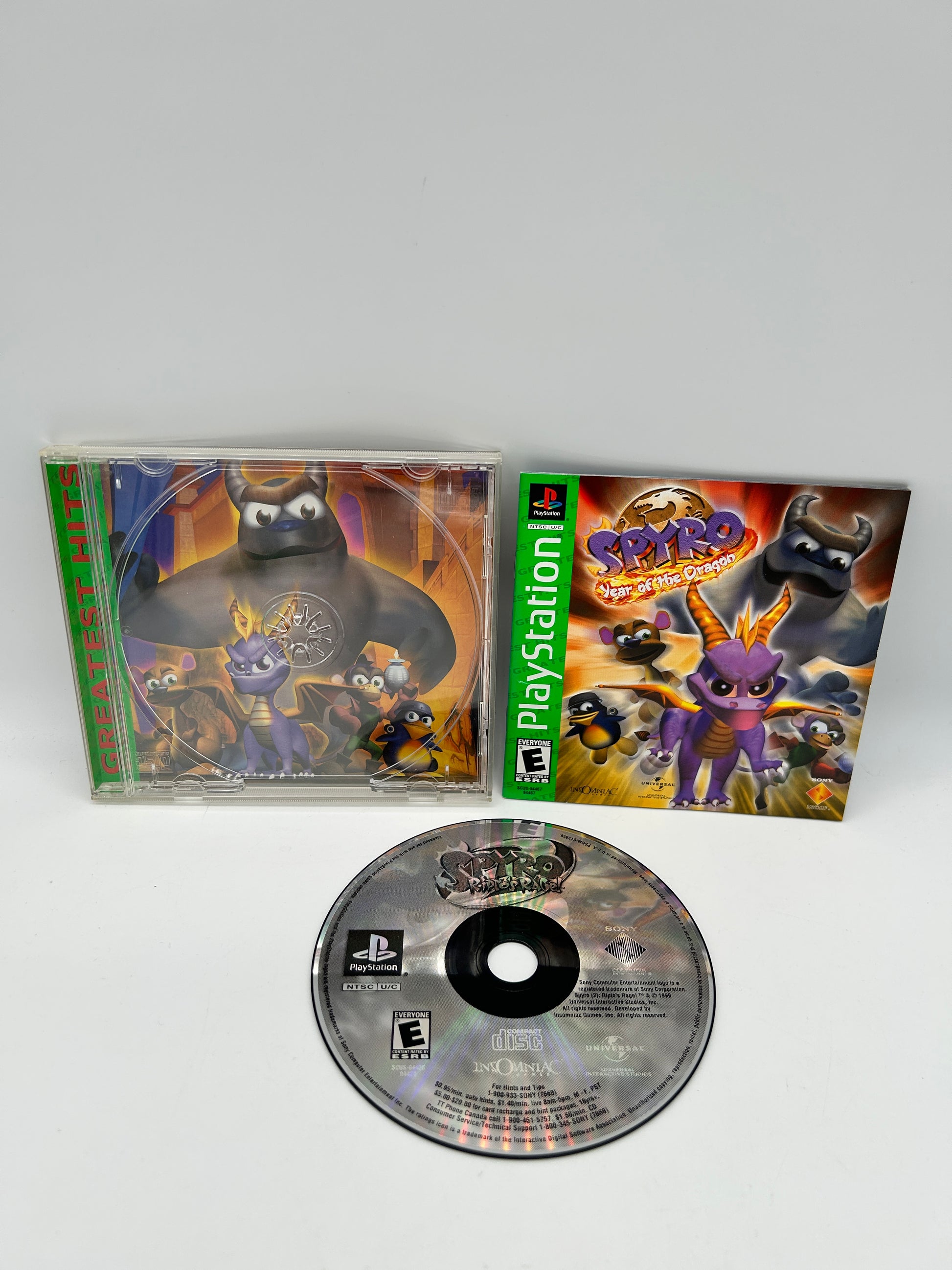 PiXEL-RETRO.COM : SONY PLAYSTATION (PS1) COMPLETE CIB BOX MANUAL GAME NTSC SPYRO YEAR OF THE DRAGON