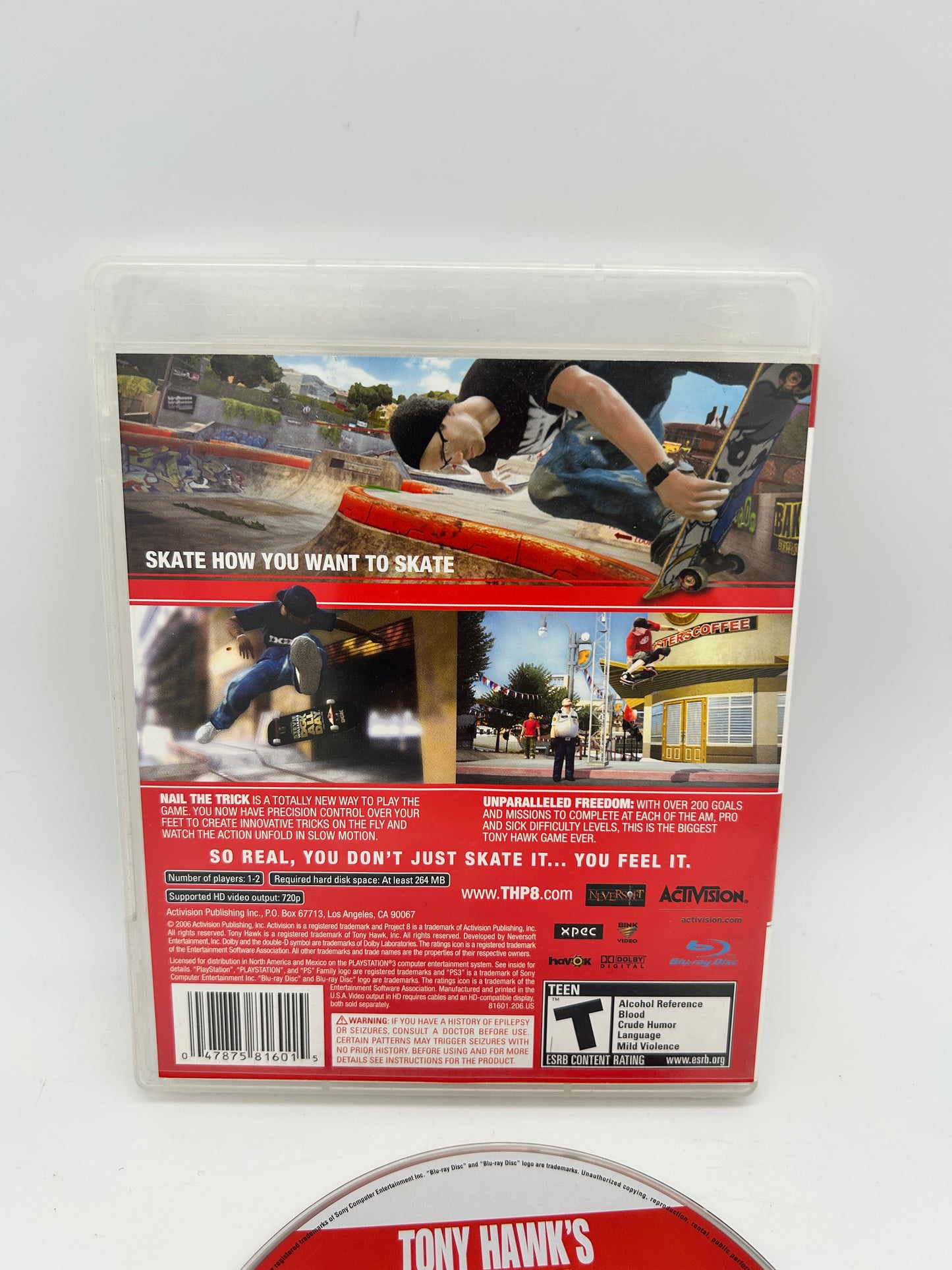 SONY PLAYSTATiON 3 [PS3] | TONY HAWKS PROJECT 8