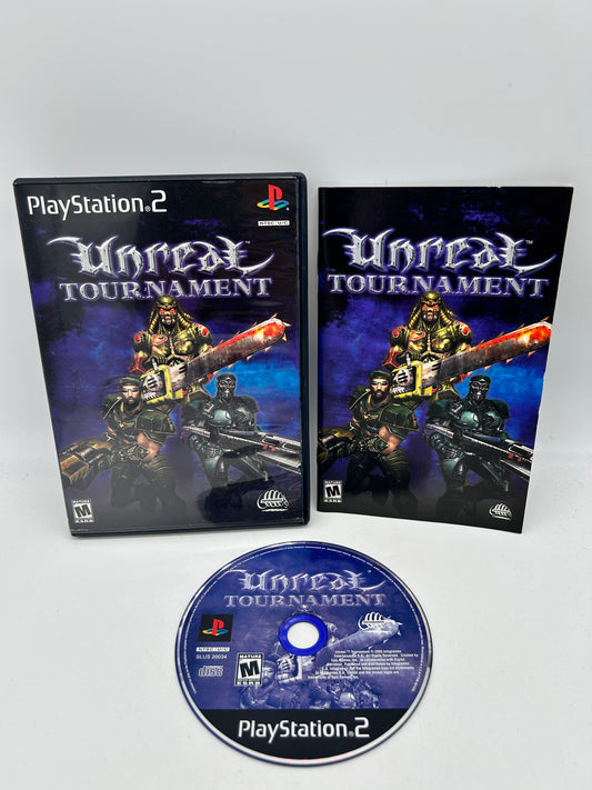 PiXEL-RETRO.COM : SONY PLAYSTATION 2 (PS2) COMPLET CIB BOX MANUAL GAME NTSC UNREAL TOURNAMENT