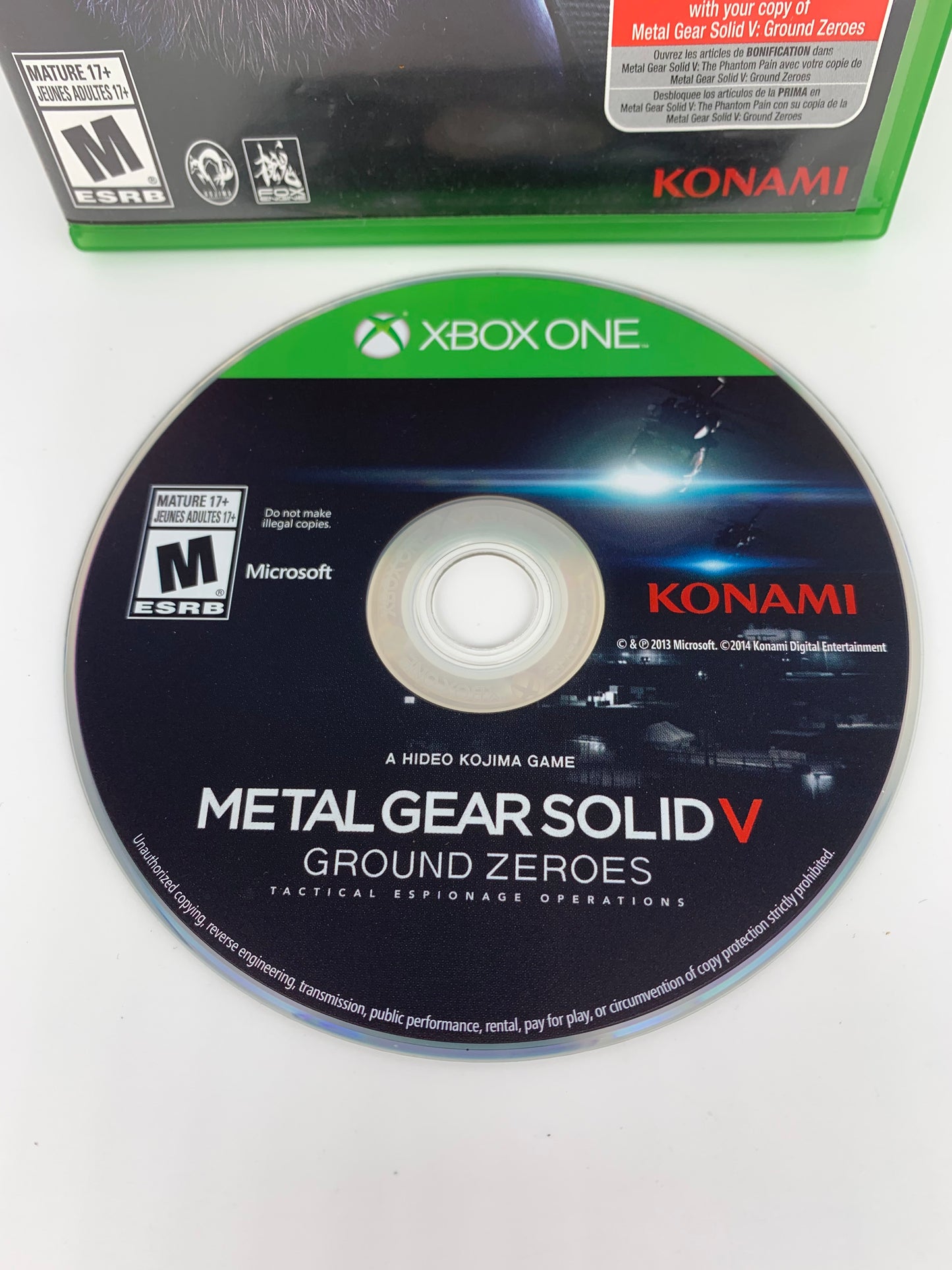 MiCROSOFT XBOX ONE | METAL GEAR SOLiD V GROUND ZEROES