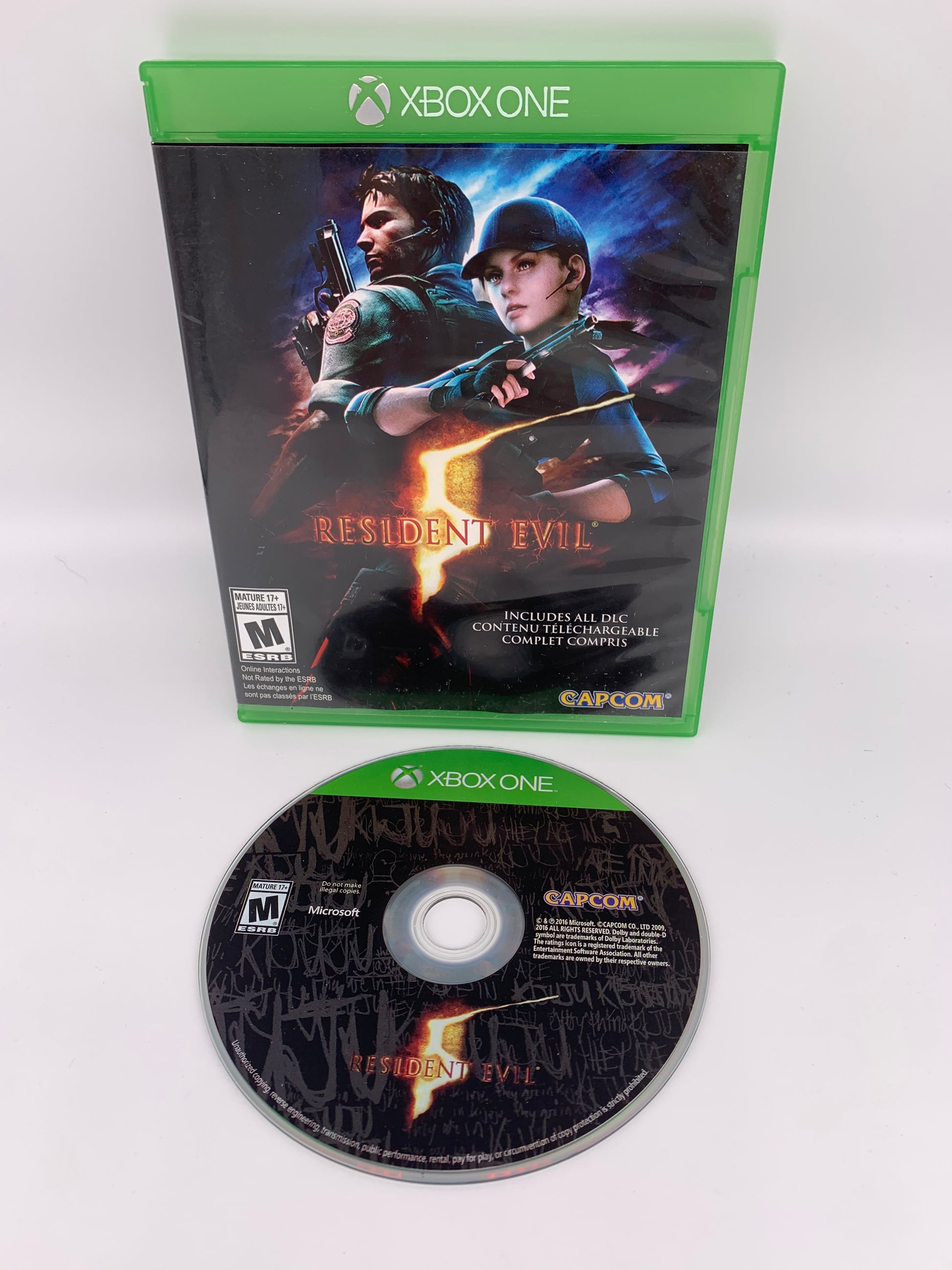 PiXEL-RETRO.COM : MICROSOFT XBOX ONE COMPLETE CIB BOX MANUAL GAME NTSC RESIDENT EVIL 5