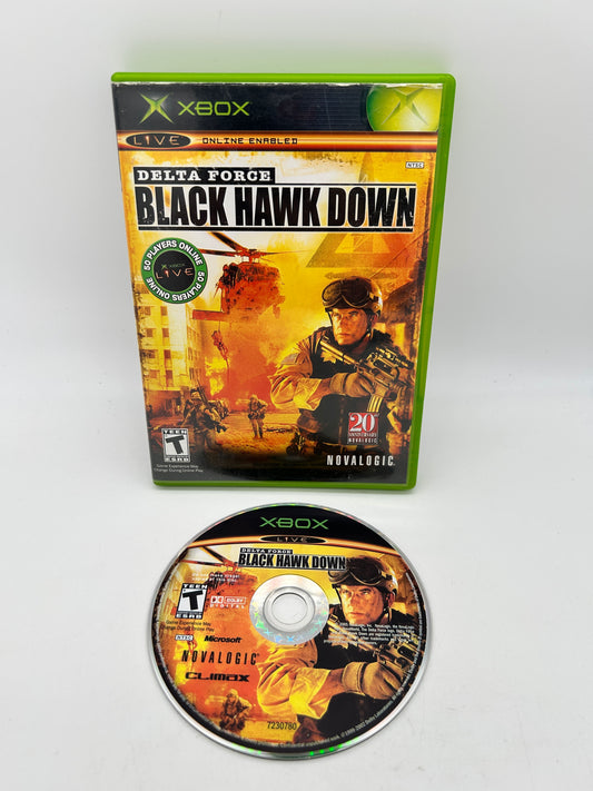 PiXEL-RETRO.COM : MICROSOFT XBOX COMPLETE CIB BOX MANUAL GAME NTSC DELTA FORCE BLACK HAWK DOWN