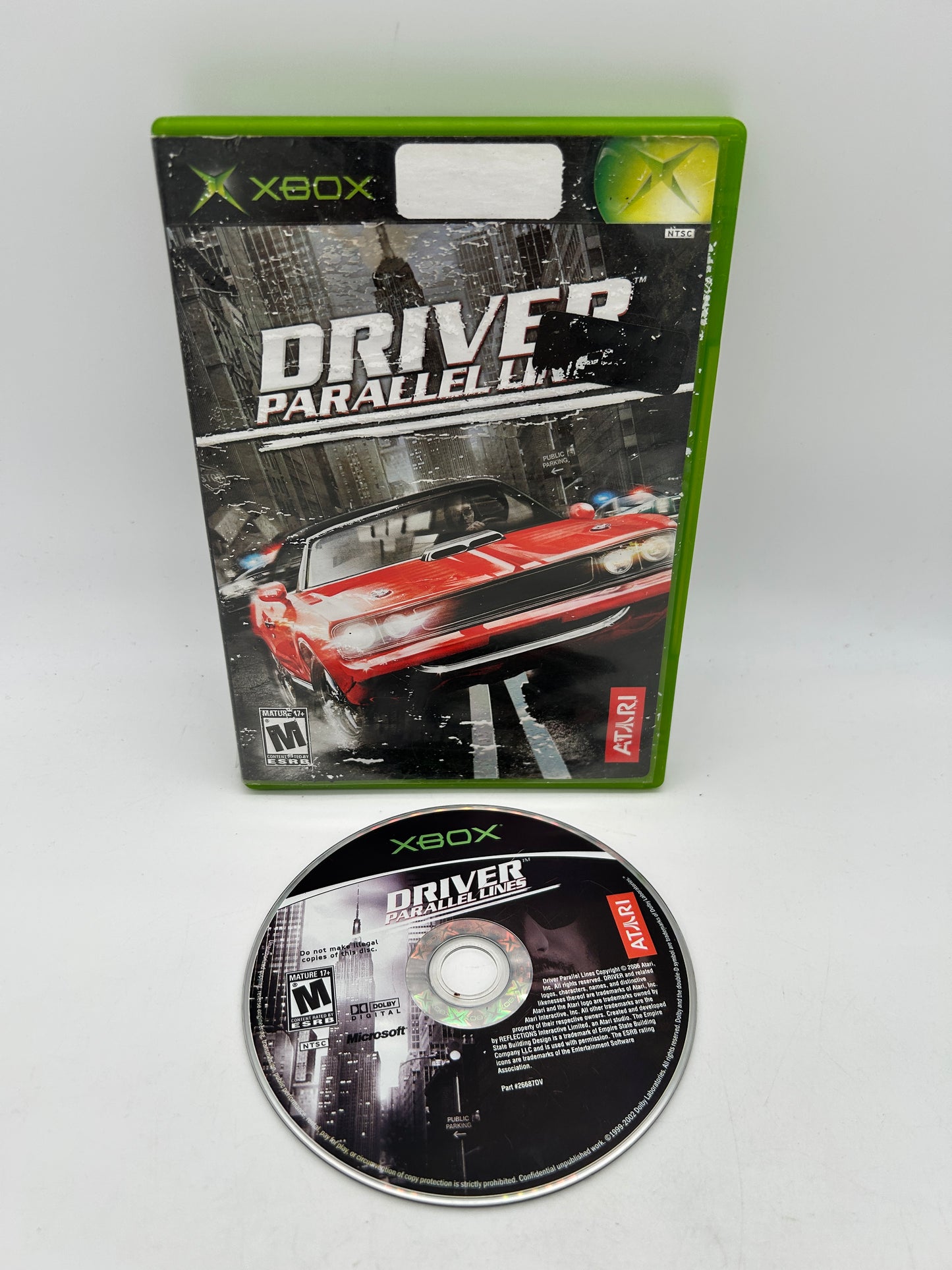 PiXEL-RETRO.COM : MICROSOFT XBOX COMPLETE CIB BOX MANUAL GAME NTSC DRIVER PARALLEL LINES
