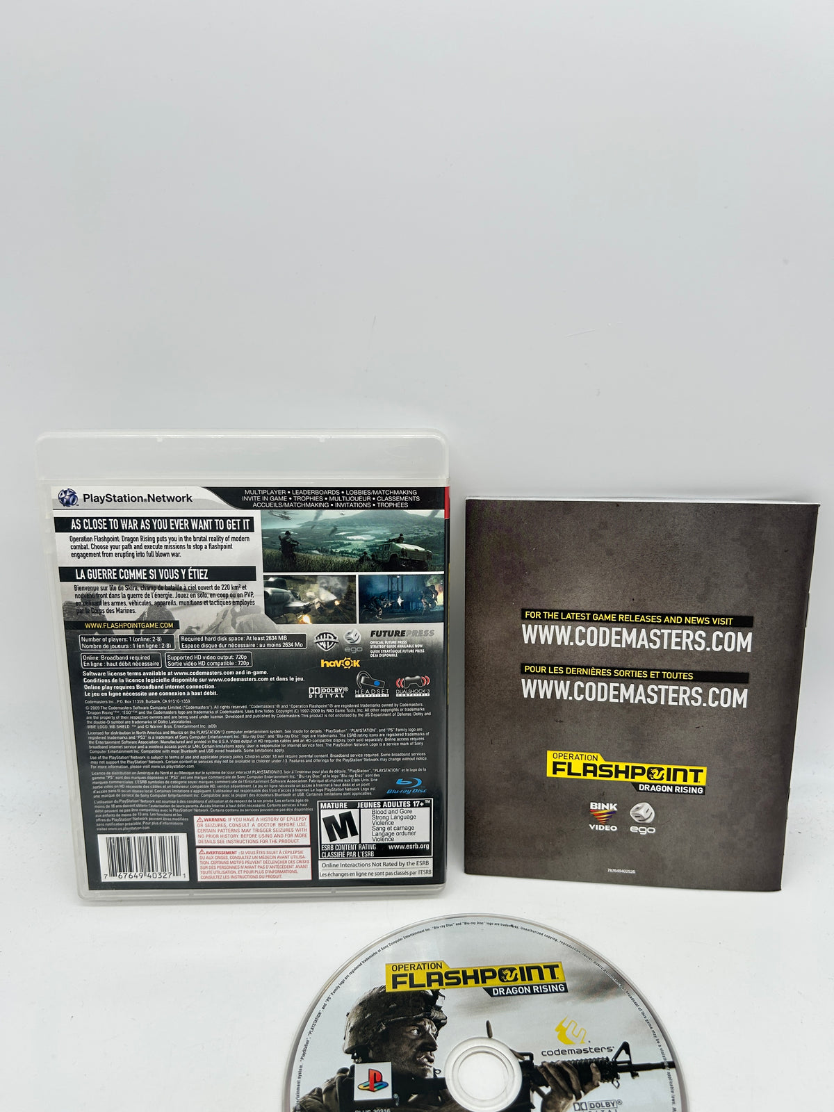 SONY PLAYSTATiON 3 [PS3] | OPERATiON FLASHPOiNT DRAGON RiSiNG