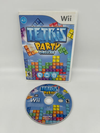 PiXEL-RETRO.COM : NINTENDO WII COMPLET CIB BOX MANUAL GAME NTSC TETRIS PARTY DELUXE