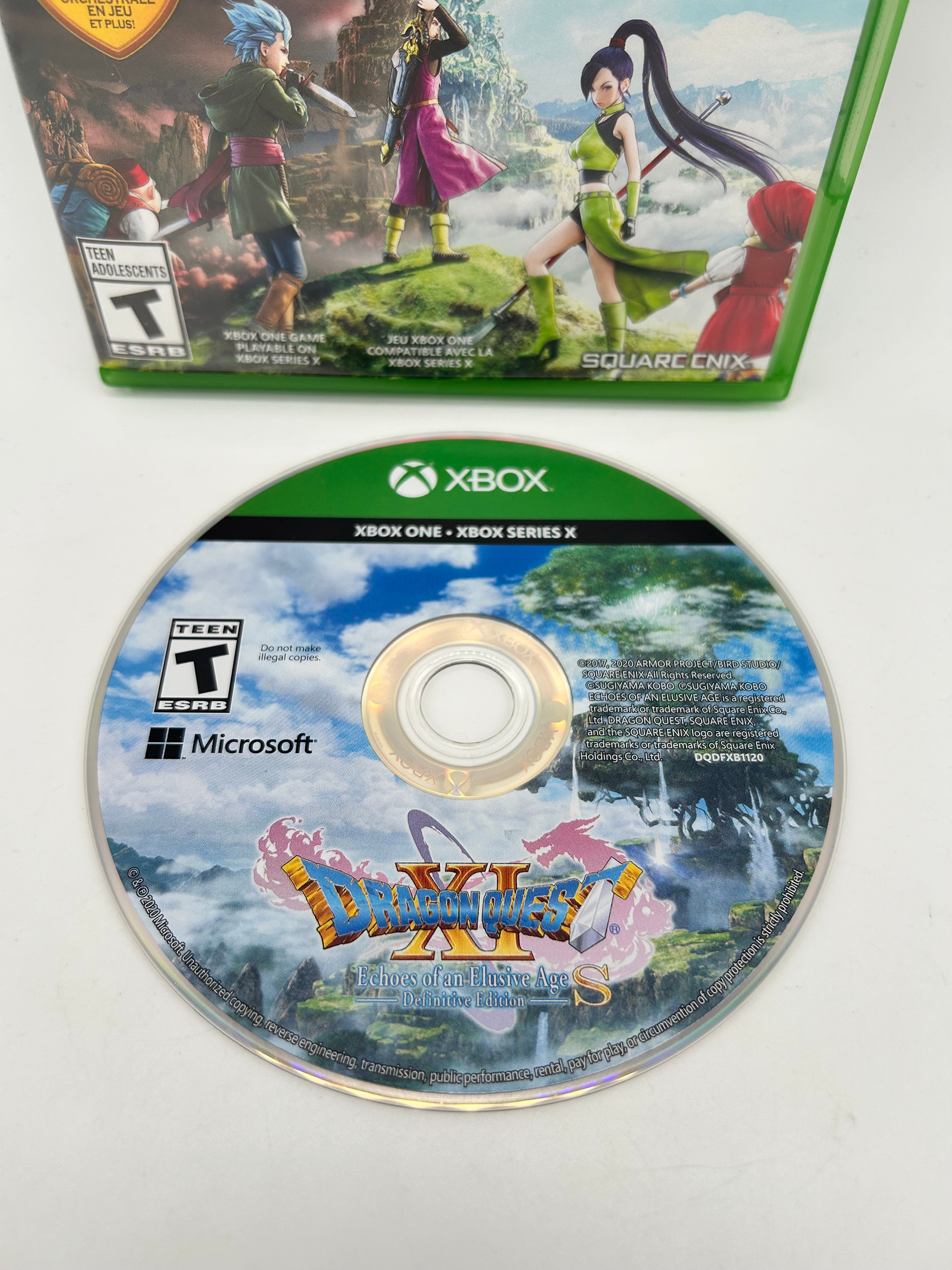 MiCROSOFT XBOX ONE SERiES X DRAGON QUEST XI S ECHOES OF AN ELUSIVE AGE DEFINiTiVE EDiTiON GAME and BOX CB