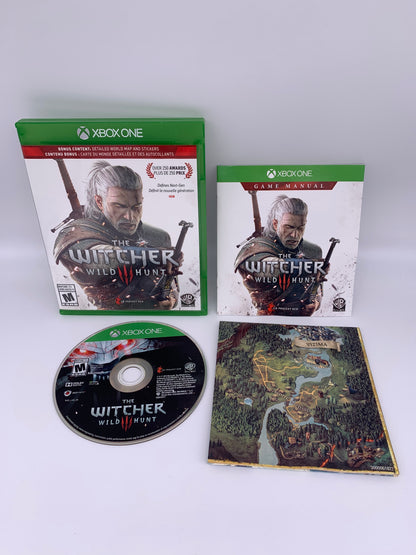 PiXEL-RETRO.COM : MICROSOFT XBOX ONE COMPLETE CIB BOX MANUAL GAME NTSC THE WITCHER III WILD HUNT