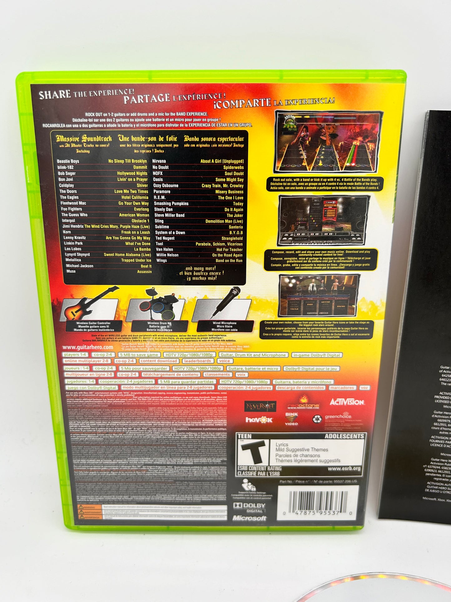 MiCROSOFT XBOX 360 | GUiTAR HERO WORLD TOUR