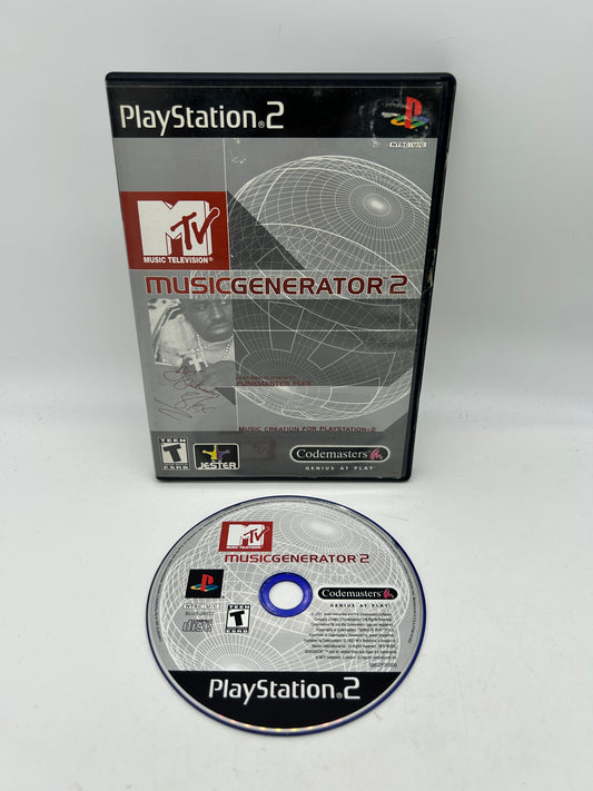 PiXEL-RETRO.COM : SONY PLAYSTATION 2 (PS2) COMPLET CIB BOX MANUAL GAME NTSC MTV MUSIC GENERATOR 2