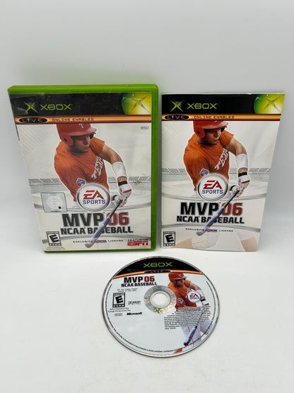 PiXEL-RETRO.COM : MICROSOFT XBOX COMPLETE CIB BOX MANUAL GAME NTSC MVP 06 NCAA BASEBALL