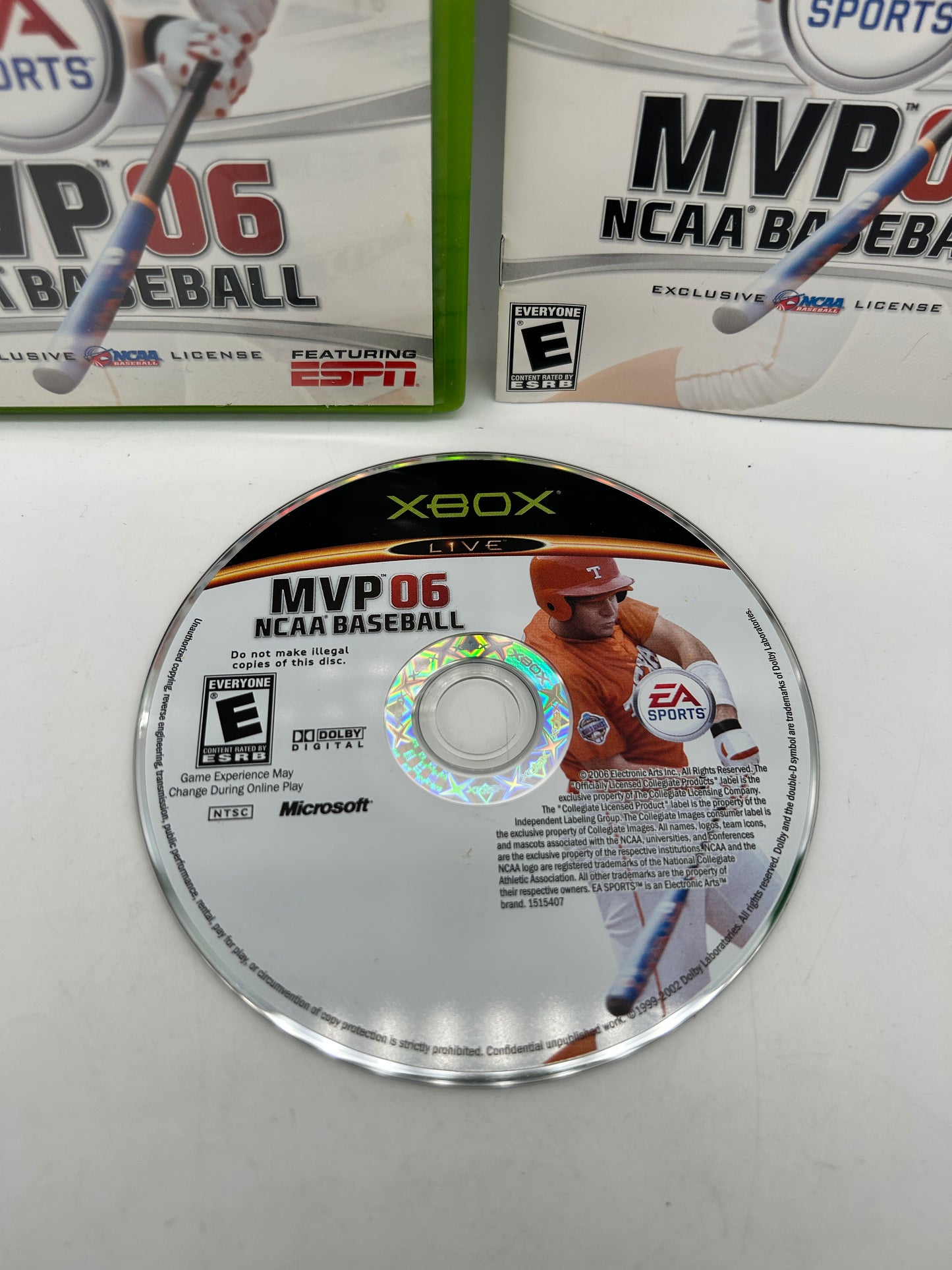 MICROSOFT XBOX ORIGINAL | MVP 06 NCAA BASEBALL