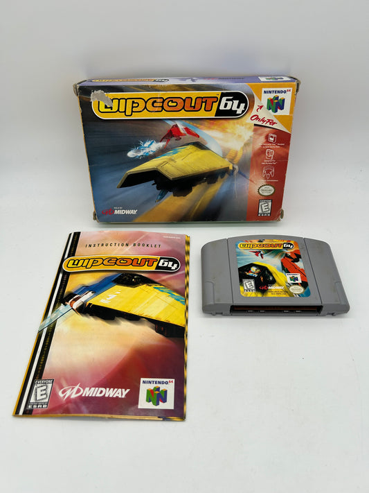 PiXEL-RETRO.COM : NINTENDO 64 (N64) COMPLET CIB BOX MANUAL GAME NTSC WIPEOUT 64