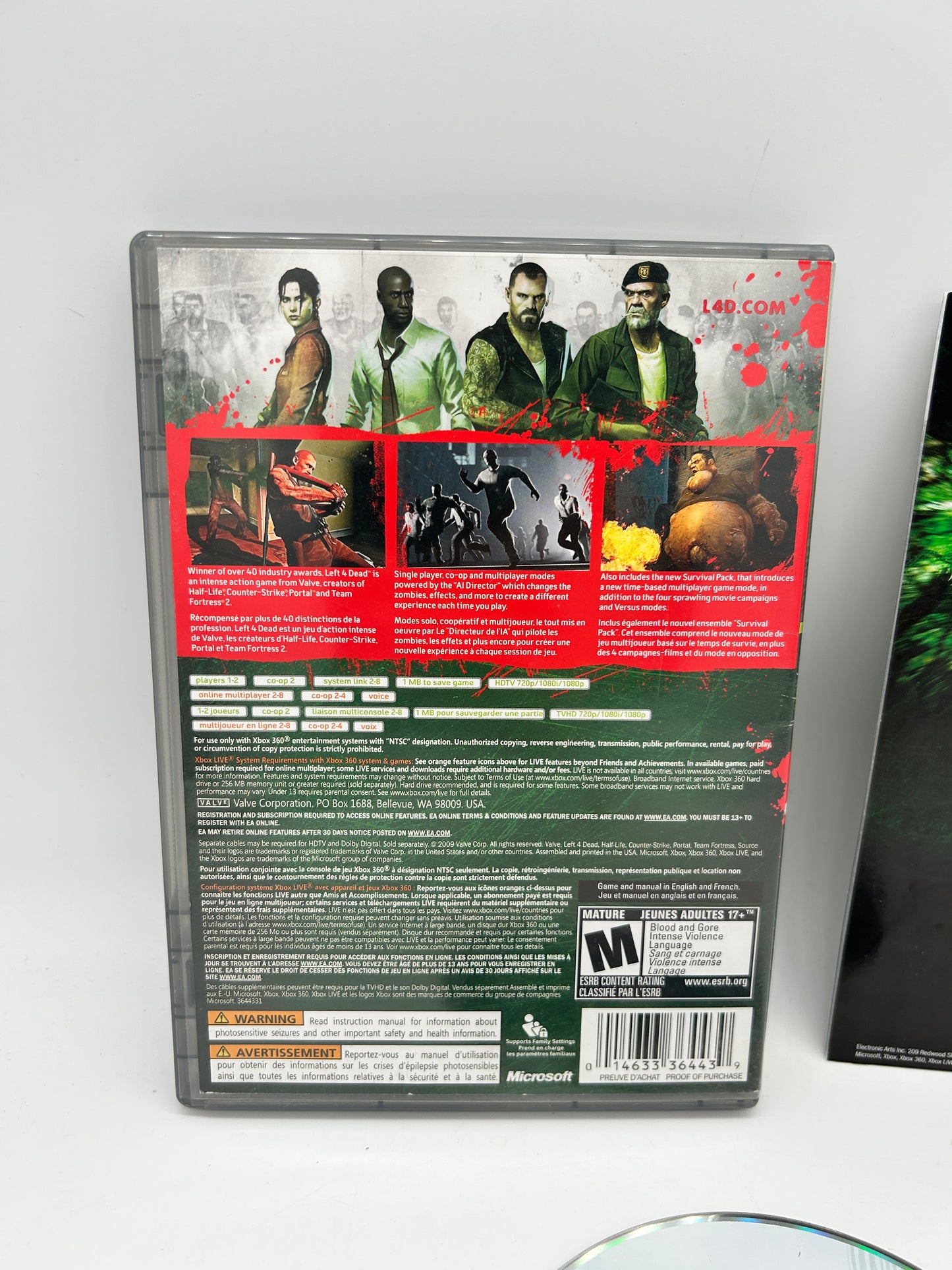 Microsoft XBOX 360 | LEFT 4 DEAD | PLATiNUM HiTS