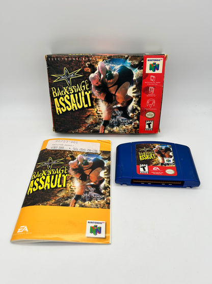 PiXEL-RETRO.COM : NINTENDO 64 (N64) COMPLET CIB BOX MANUAL GAME NTSC WCW BACKSTAGE ASSAULT