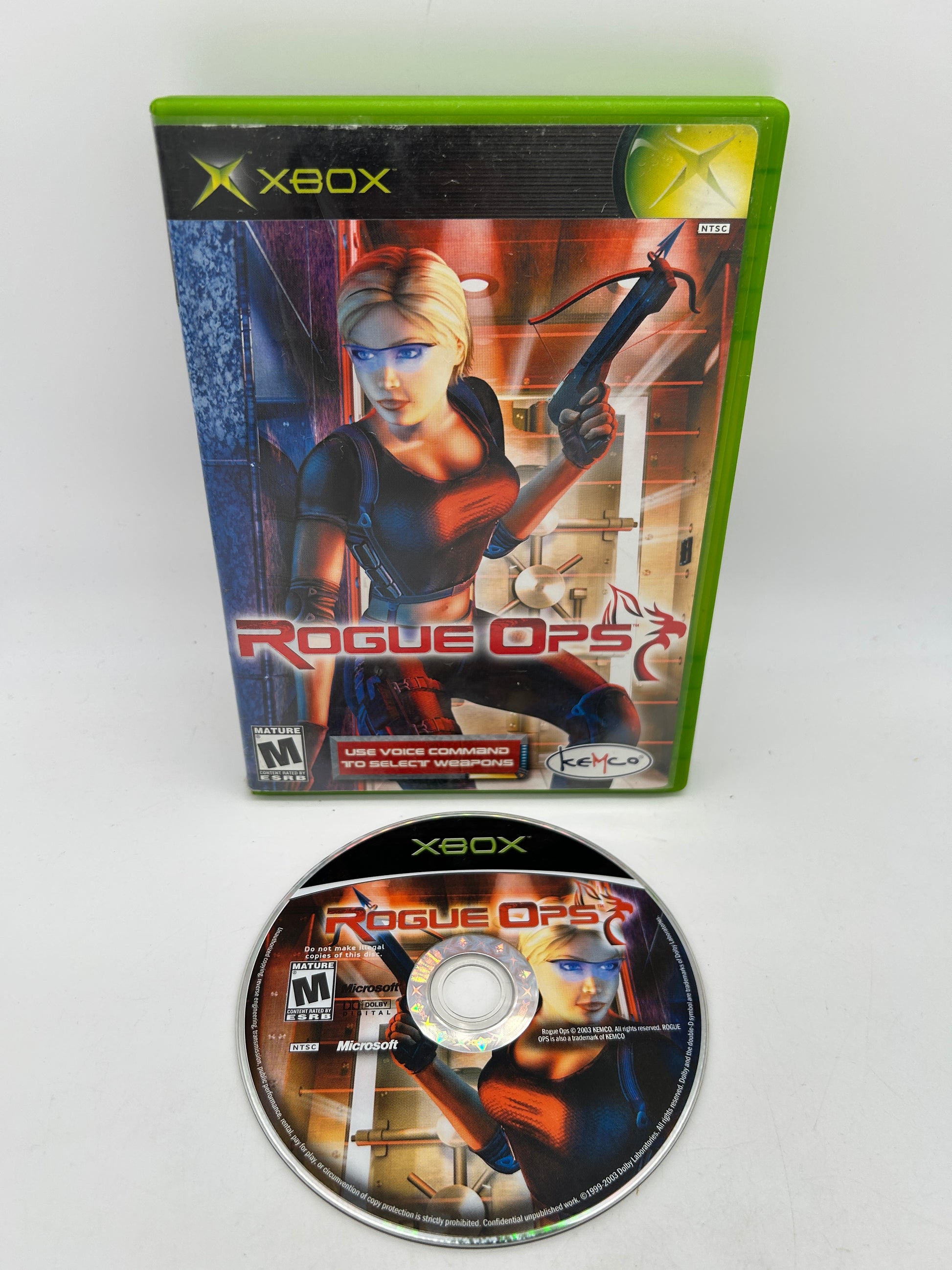PiXEL-RETRO.COM : MICROSOFT XBOX COMPLETE CIB BOX MANUAL GAME NTSC ROGUE OPS