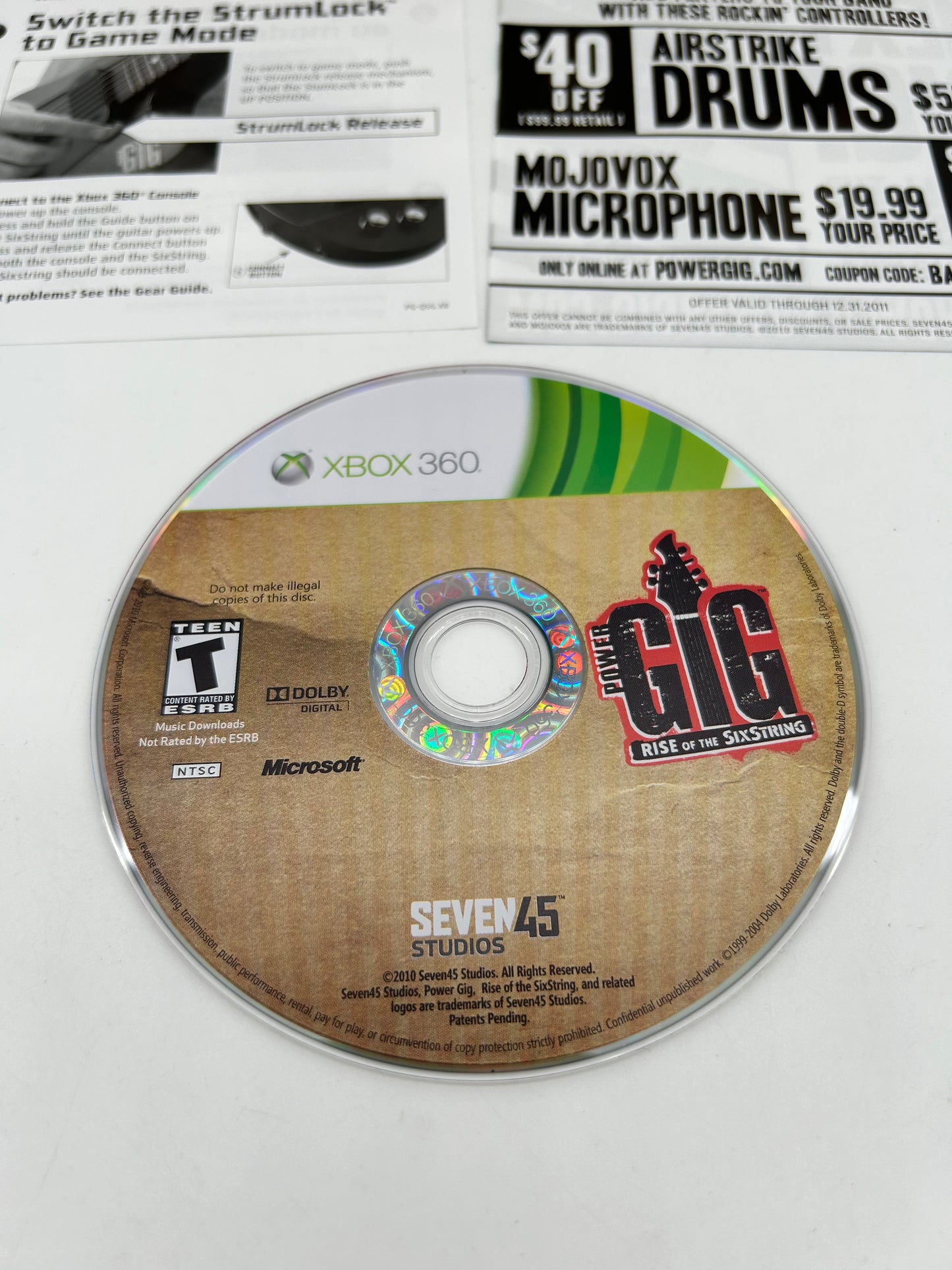 MiCROSOFT XBOX 360 | POWER GiG RiSE OF THE SiXSTRiNG