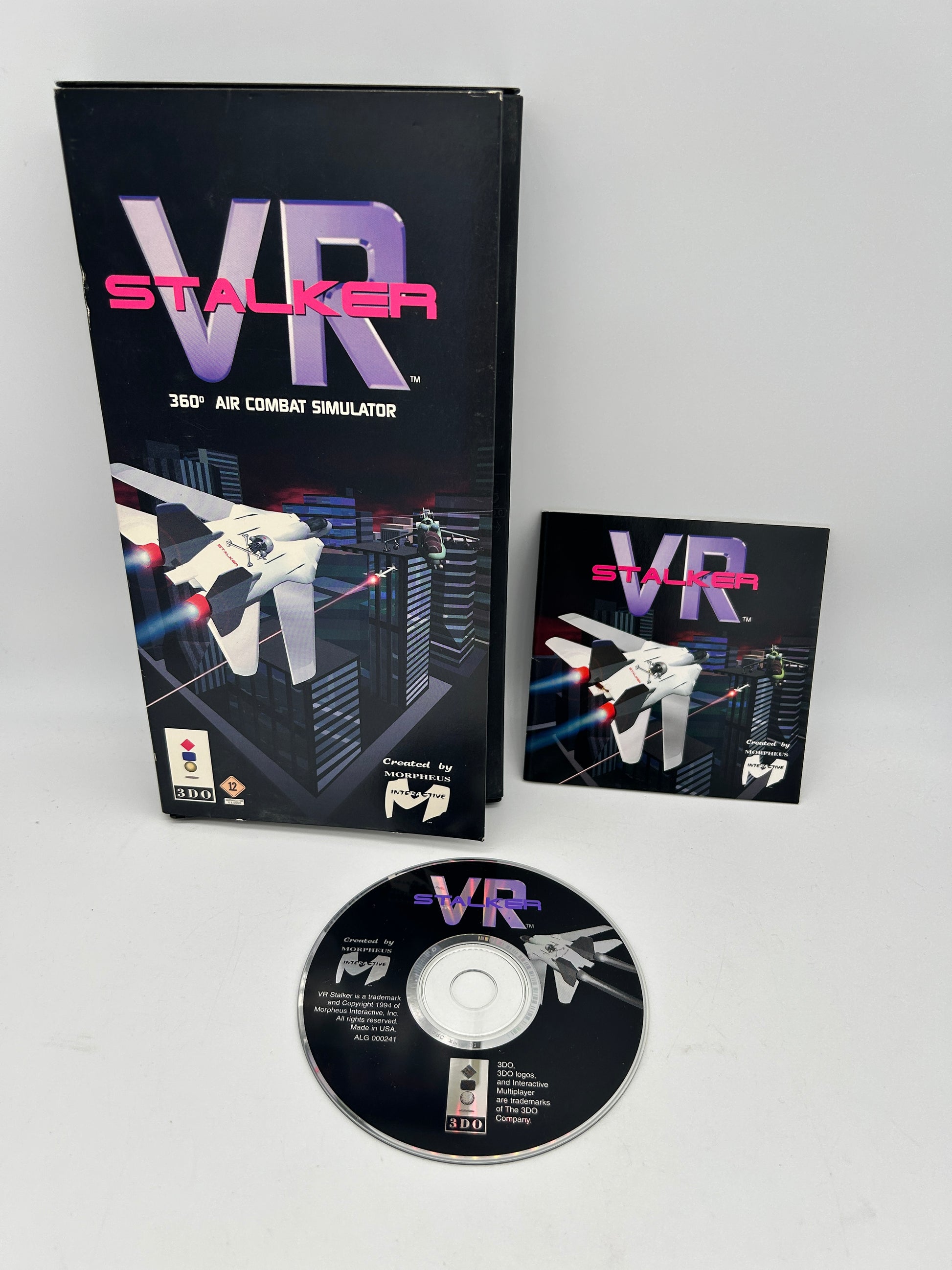 PiXEL-RETRO.COM : 3DO PANASONIC INSTRUCTION MANUAL NTSC GAME COMPLET CIB VR STALKER