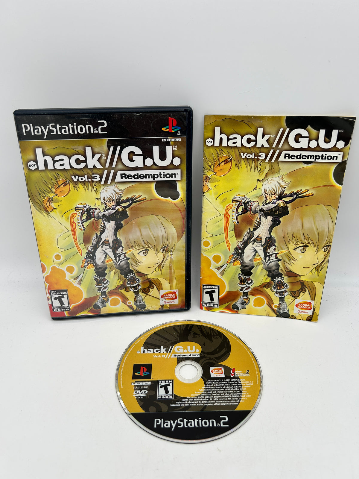 PiXEL-RETRO.COM : SONY PLAYSTATION 2 (PS2) COMPLET CIB BOX MANUAL GAME NTSC DOT .HACK GU REDEMPTION VOL 3