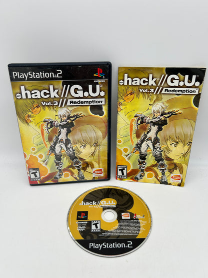 PiXEL-RETRO.COM : SONY PLAYSTATION 2 (PS2) COMPLET CIB BOX MANUAL GAME NTSC DOT .HACK GU REDEMPTION VOL 3