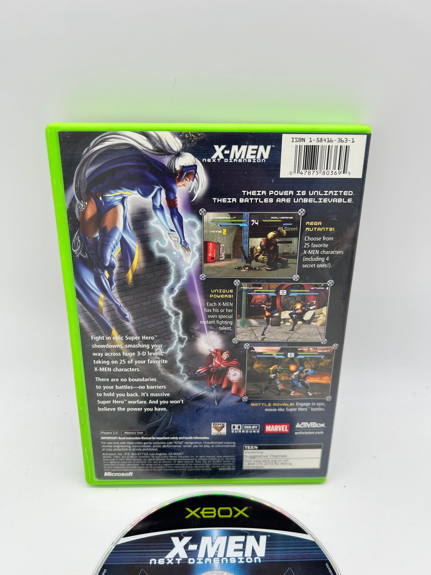 MiCROSOFT XBOX ORiGiNAL | X-MEN NEXT DiMENSiON