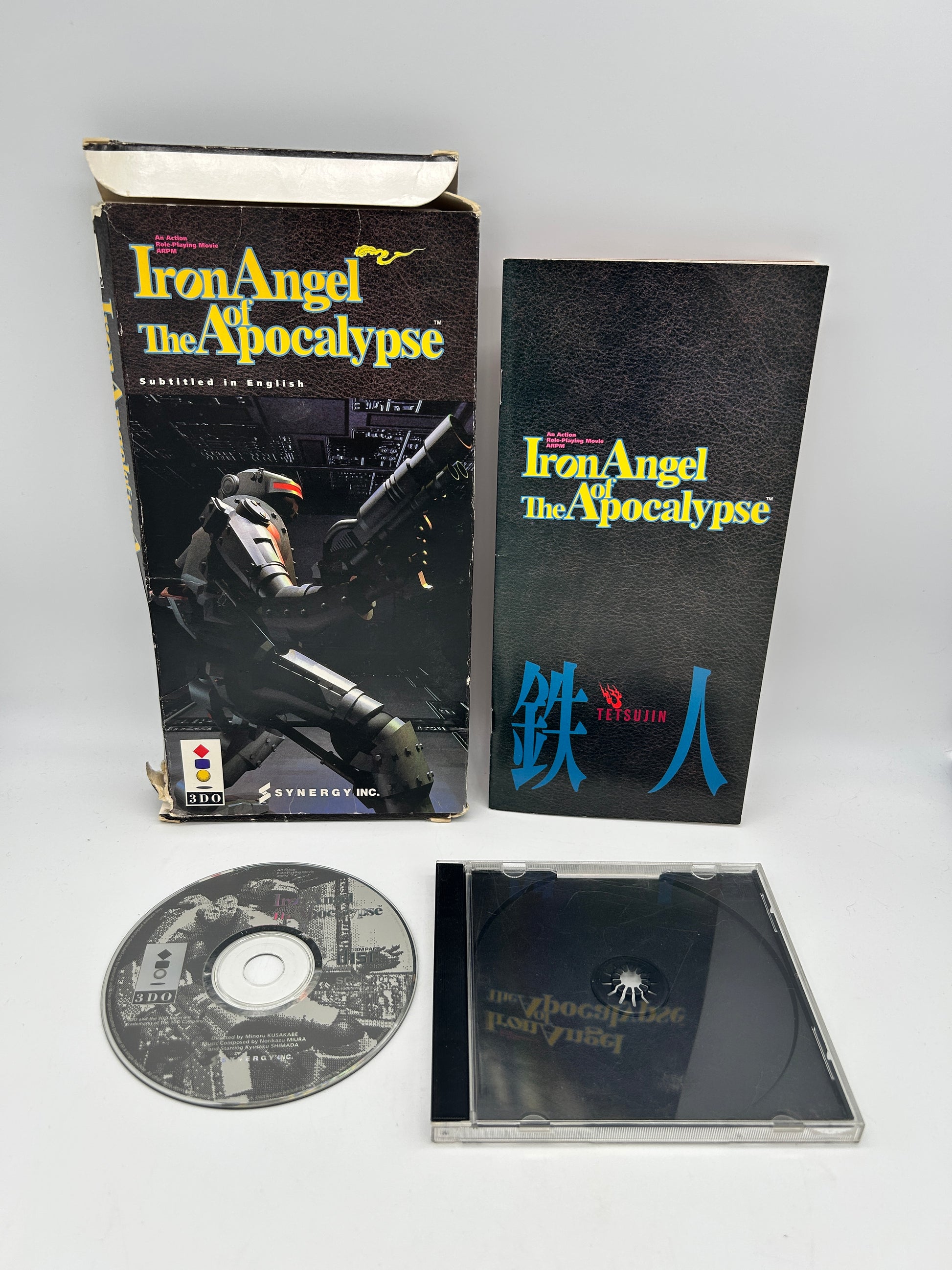 PiXEL-RETRO.COM : 3DO PANASONIC INSTRUCTION MANUAL NTSC GAME COMPLET CIB IRON ANGEL OF THE APOCALYPSE