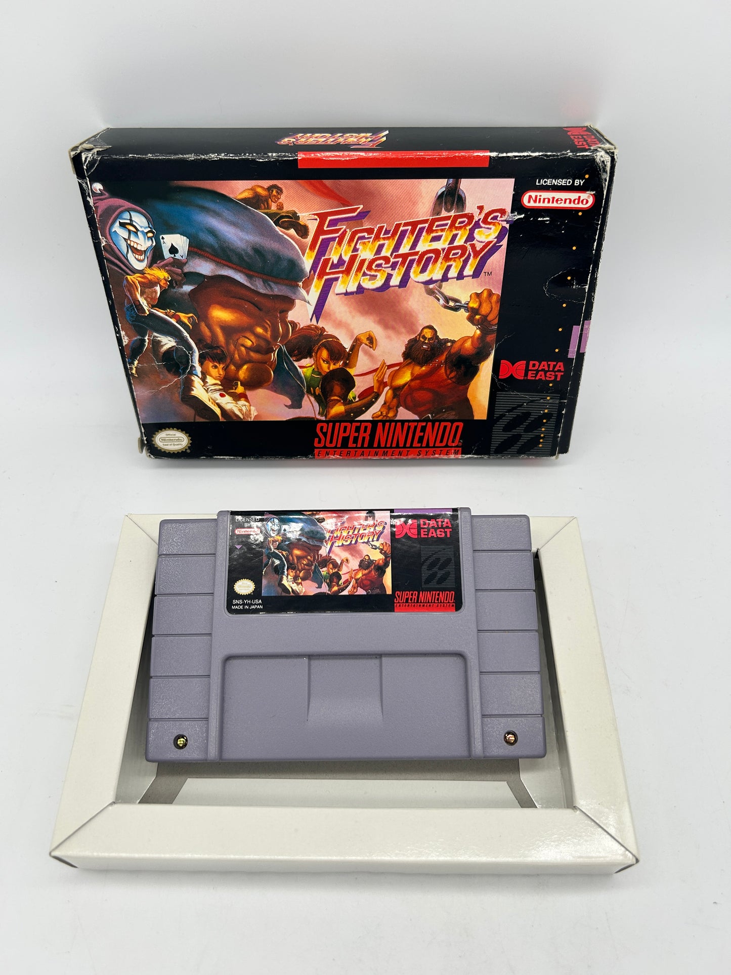 PiXEL-RETRO.COM : SUPER NINTENDO NES (SNES) GAME AND BOX NTSC FIGHTER'S HISTORY