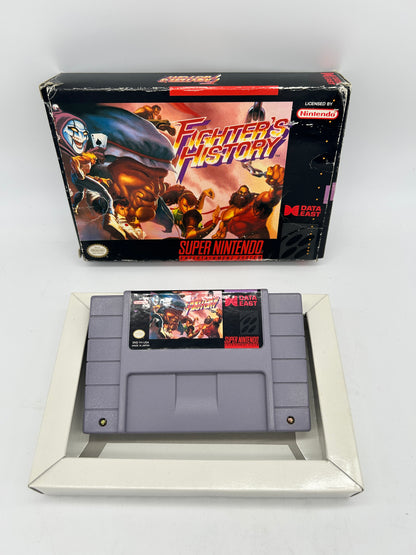 PiXEL-RETRO.COM : SUPER NINTENDO NES (SNES) GAME AND BOX NTSC FIGHTER'S HISTORY