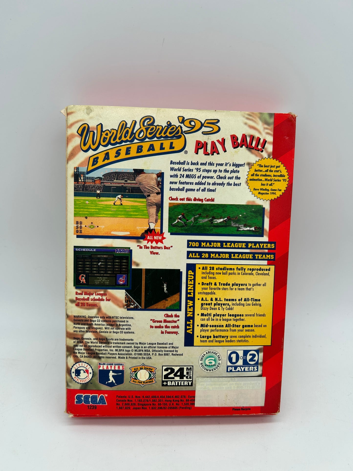 SEGA GENESiS | WORLD SERIES BASEBALL 95