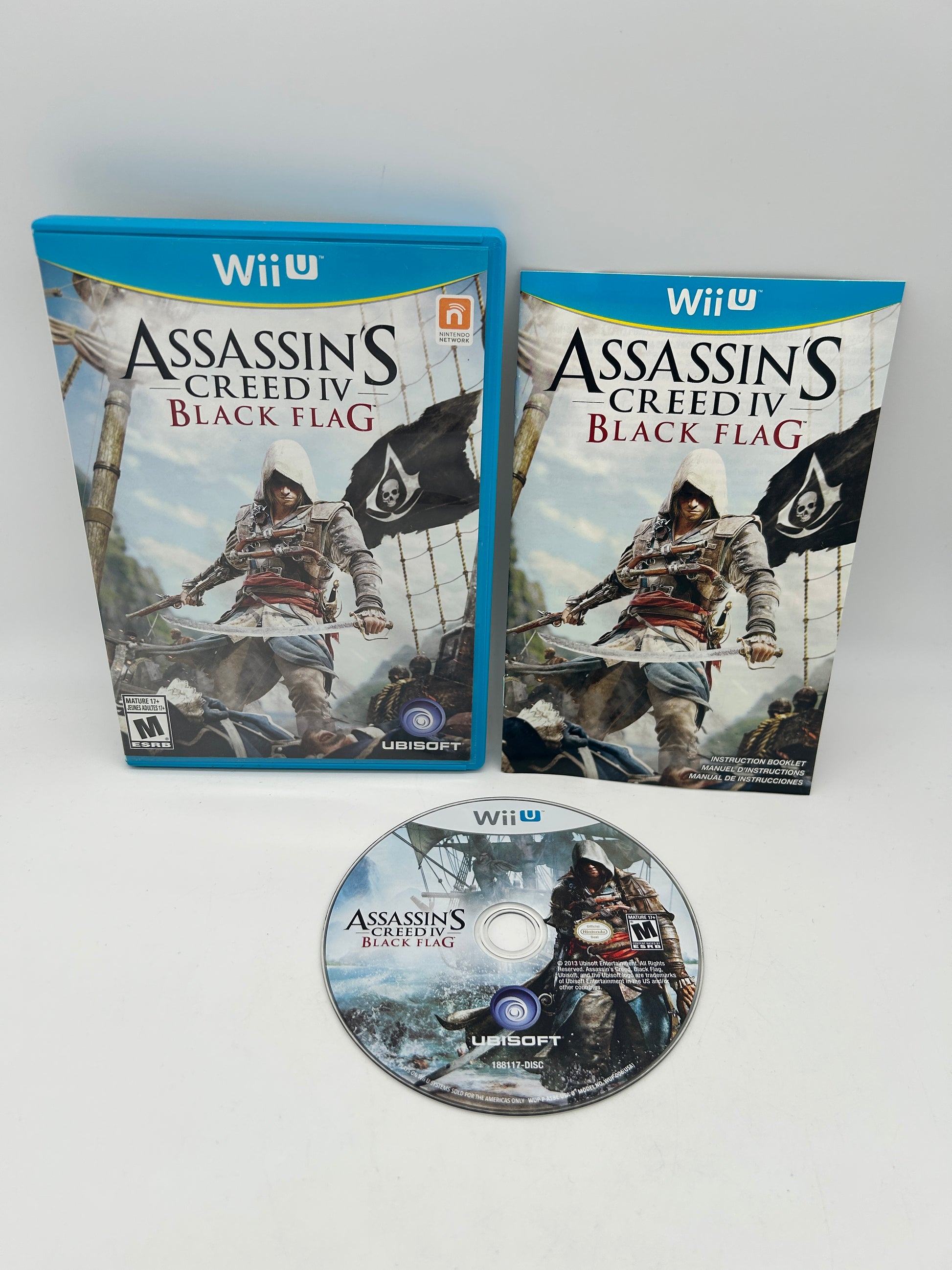 PiXEL-RETRO.COM : NINTENDO WII U COMPLET CIB BOX MANUAL GAME NTSC ASSASSIN'S CREED IV BLACK FLAG