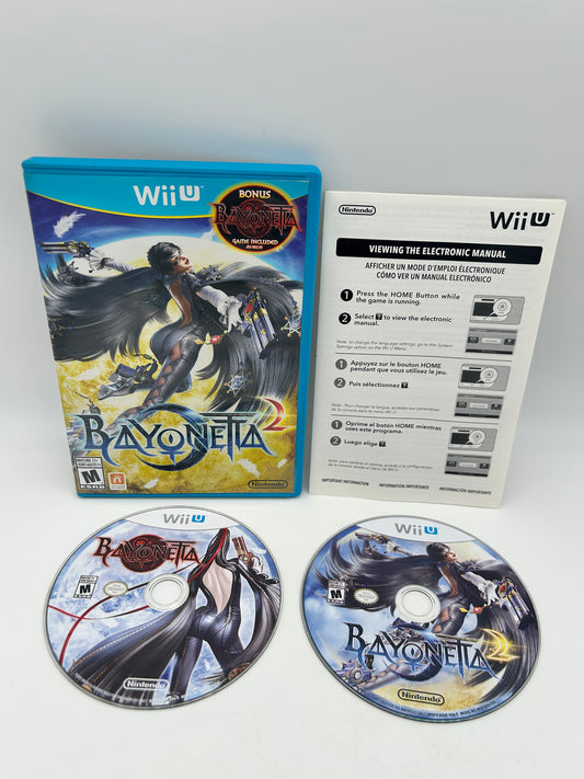 PiXEL-RETRO.COM : NINTENDO WII U COMPLET CIB BOX MANUAL GAME NTSC BAYONETTA 2