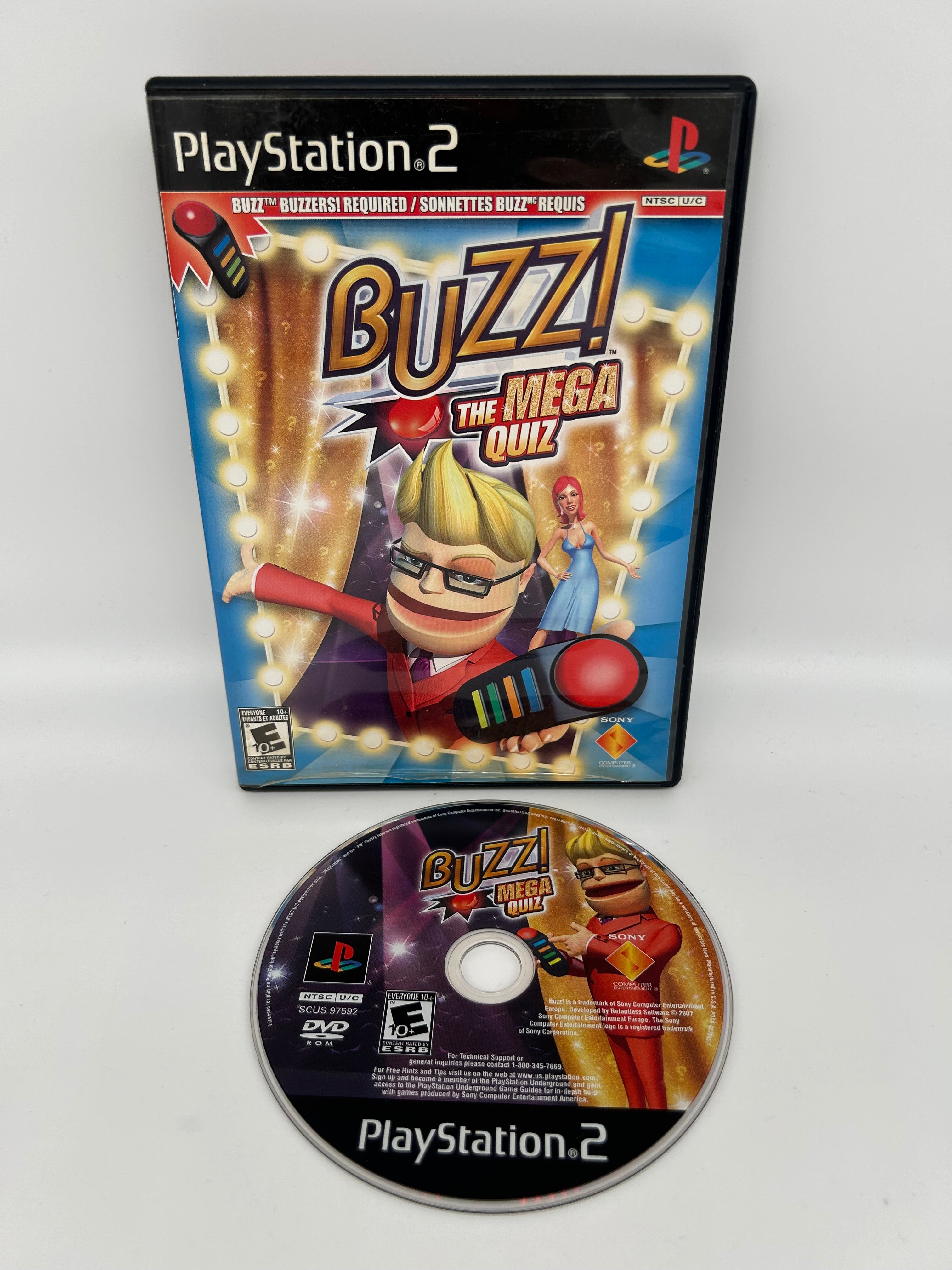 SONY PLAYSTATiON 2 [PS2] | BUZZ THE MEGA QUiZ – PiXEL-RETRO.COM
