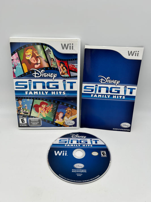 PiXEL-RETRO.COM : NINTENDO WII COMPLET CIB BOX MANUAL GAME NTSC DISNEY SING IT FAMILY HITS