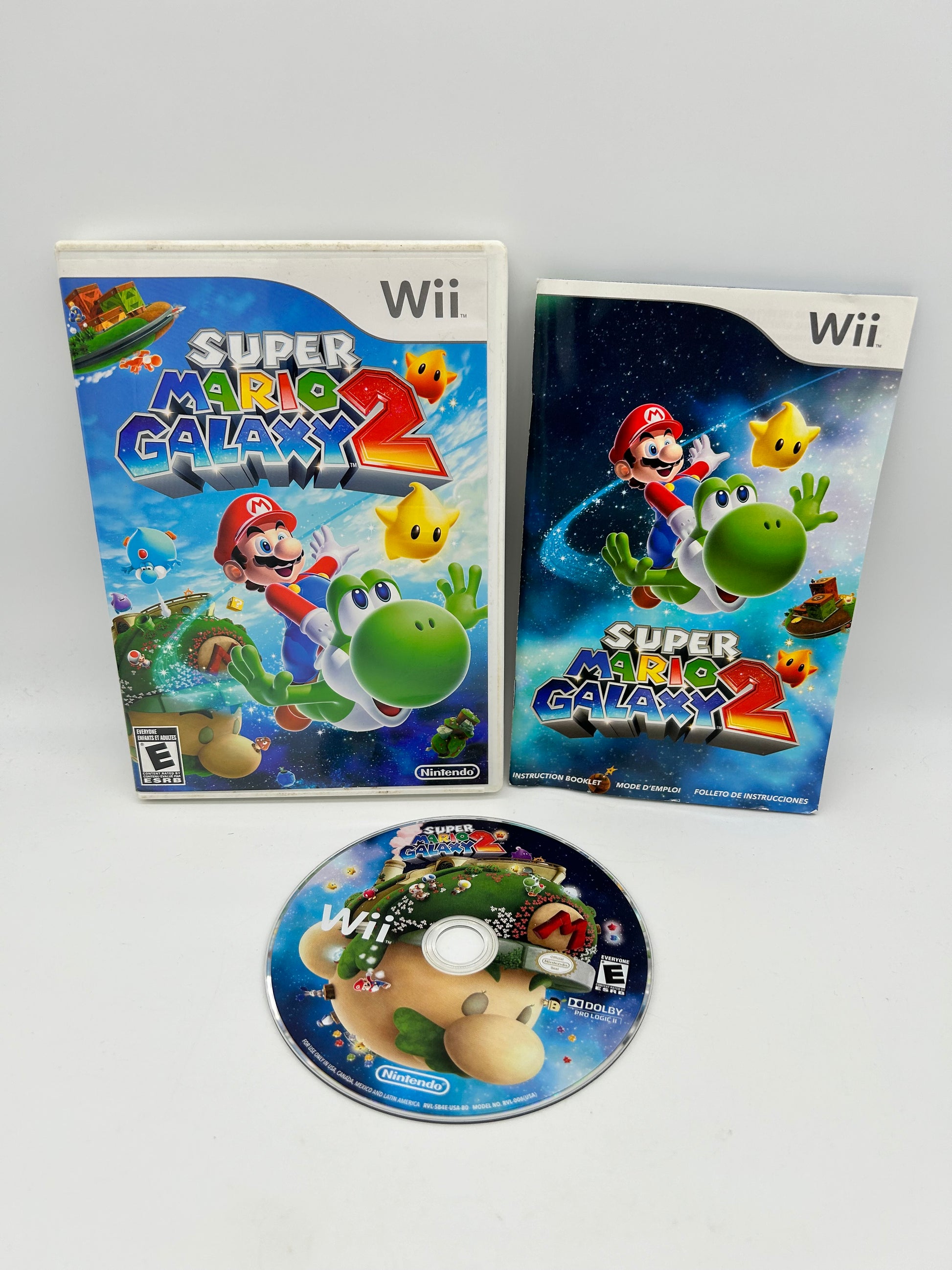 PiXEL-RETRO.COM : NINTENDO WII COMPLET CIB BOX MANUAL GAME NTSC SUPER MARIO GALAXY 2