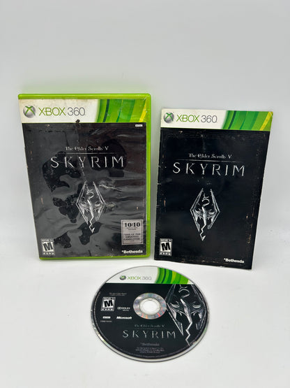 PiXEL-RETRO.COM : MICROSOFT XBOX 360 COMPLETE CIB BOX MANUAL GAME NTSC THE ELDER SCROLLS V SKYRIM