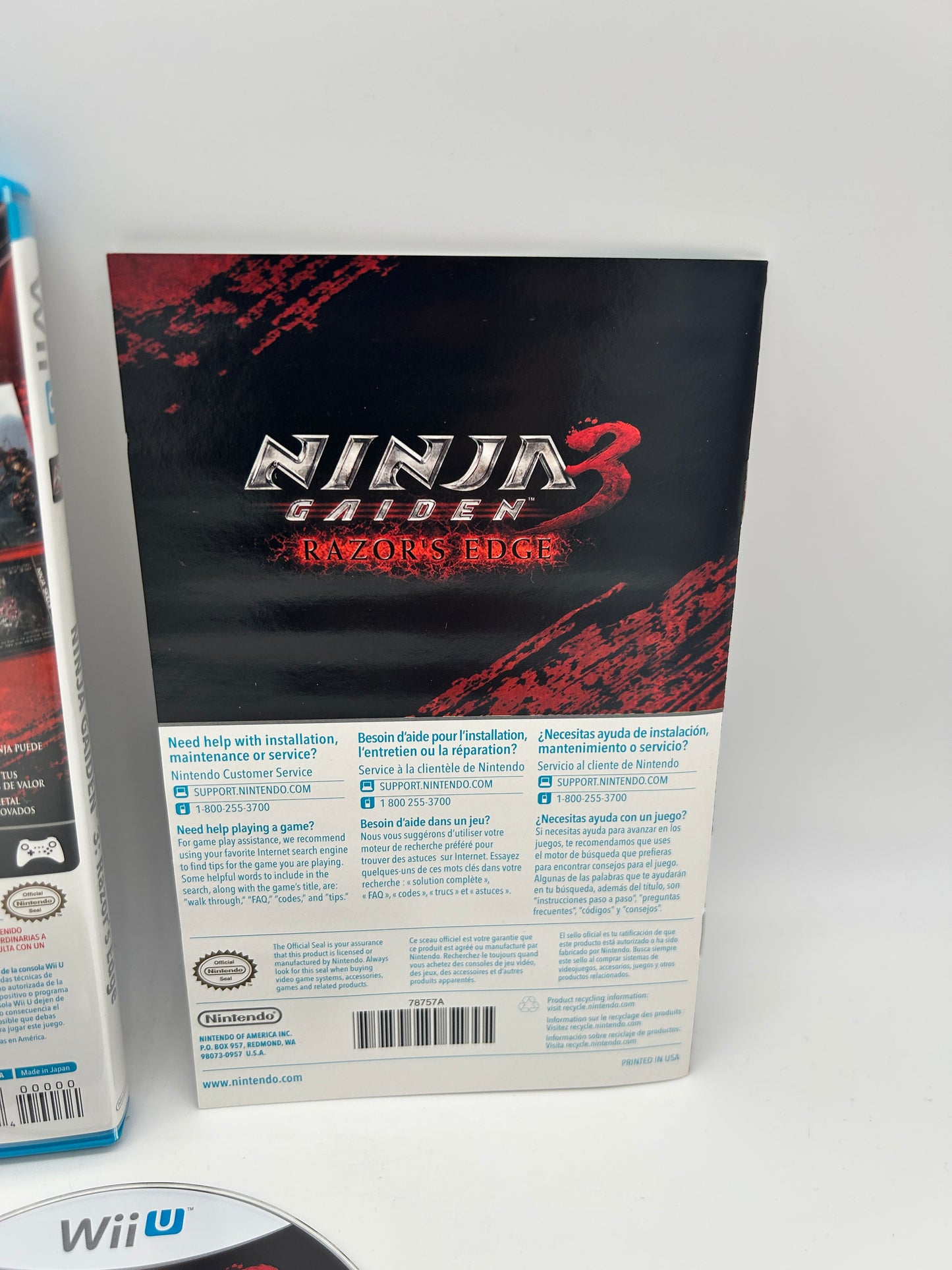 NiNTENDO Wii U | NiNJA GAiDEN 3 RAZORS EDGE