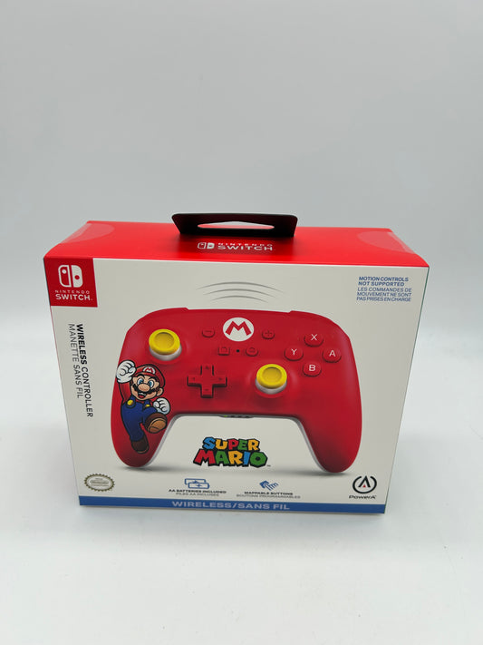 PiXEL-RETRO.COM : NINTENDO SWITCH CONTROLLER GAMEPAD NTSC POWERA RED SUPER MARIO