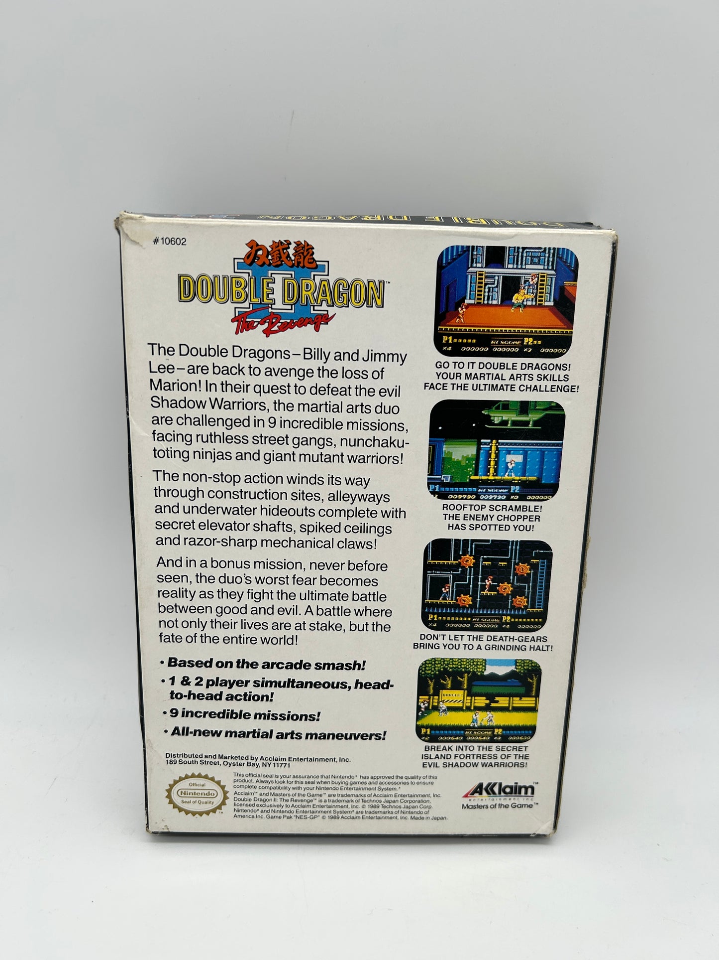 NiNTENDO [NES] ORiGiNAL | DOUBLE DRAGON II THE REVENGE