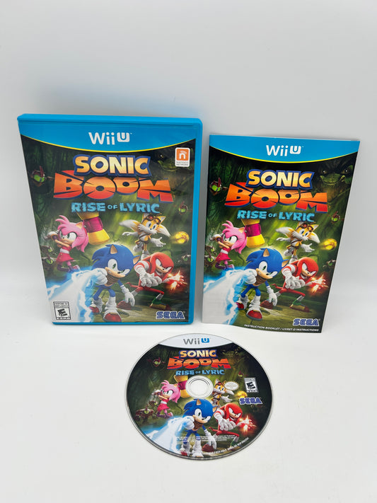 PiXEL-RETRO.COM : NINTENDO WII U COMPLET CIB BOX MANUAL GAME NTSC SONIC BOOM RISE OF LYRIC