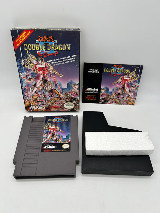 PiXEL-RETRO.COM : ORIGINAL NINTENDO NES COMPLET CIB BOX MANUAL GAME NTSC DOUBLE DRAGON II THE REVENGE