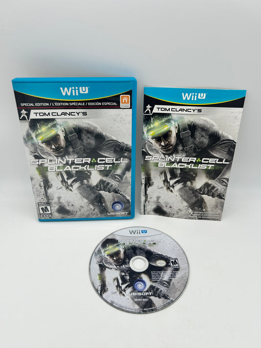 PiXEL-RETRO.COM : NINTENDO WII U COMPLET CIB BOX MANUAL GAME NTSC TOM CLANCY'S SPLINTER CELL BLACKLIST